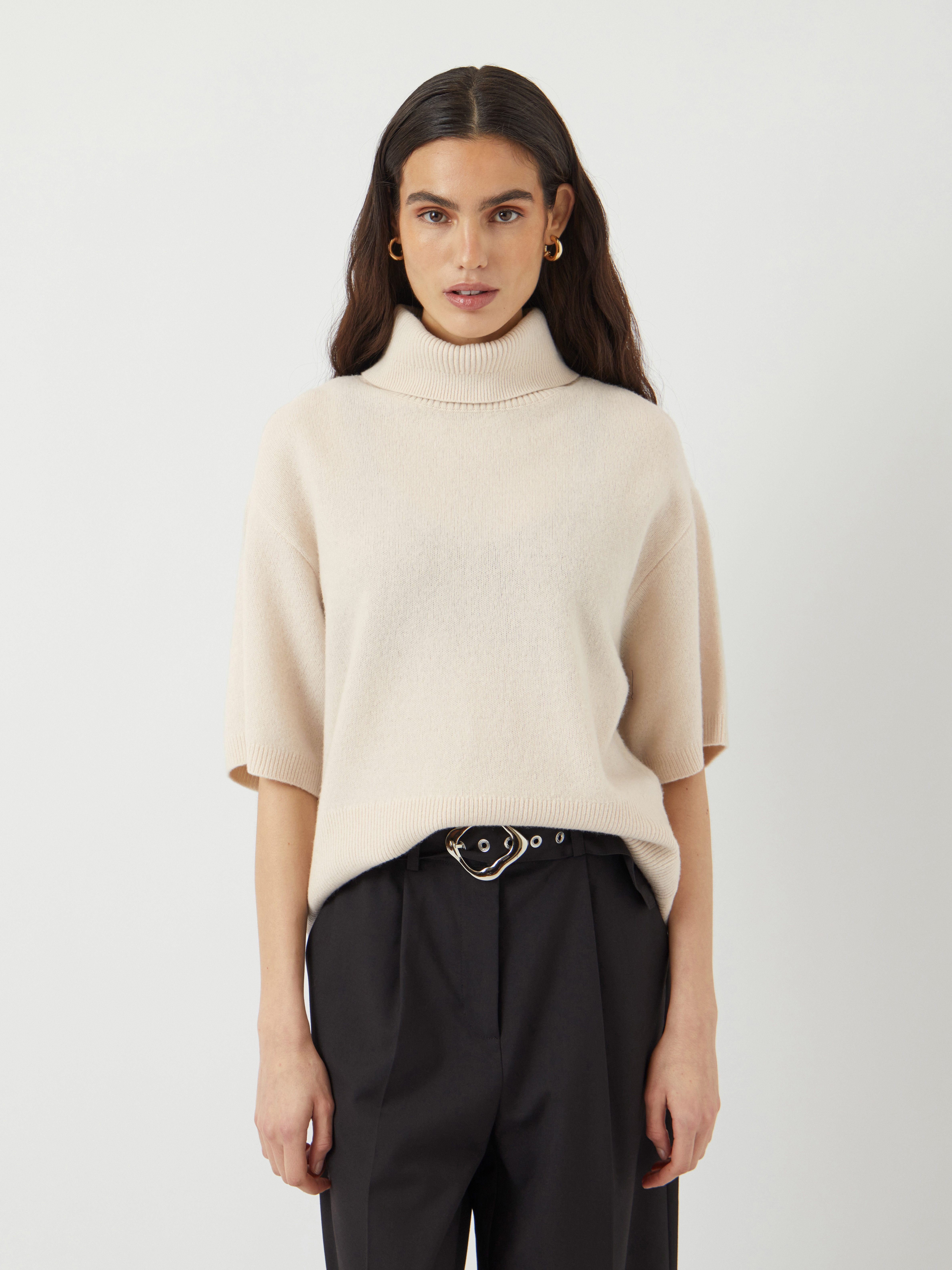 Y.A.S Strickpullover YASEMILA 2/4 WOOL KNIT PULLOVER S. NOOS regular fit, reine Wolle