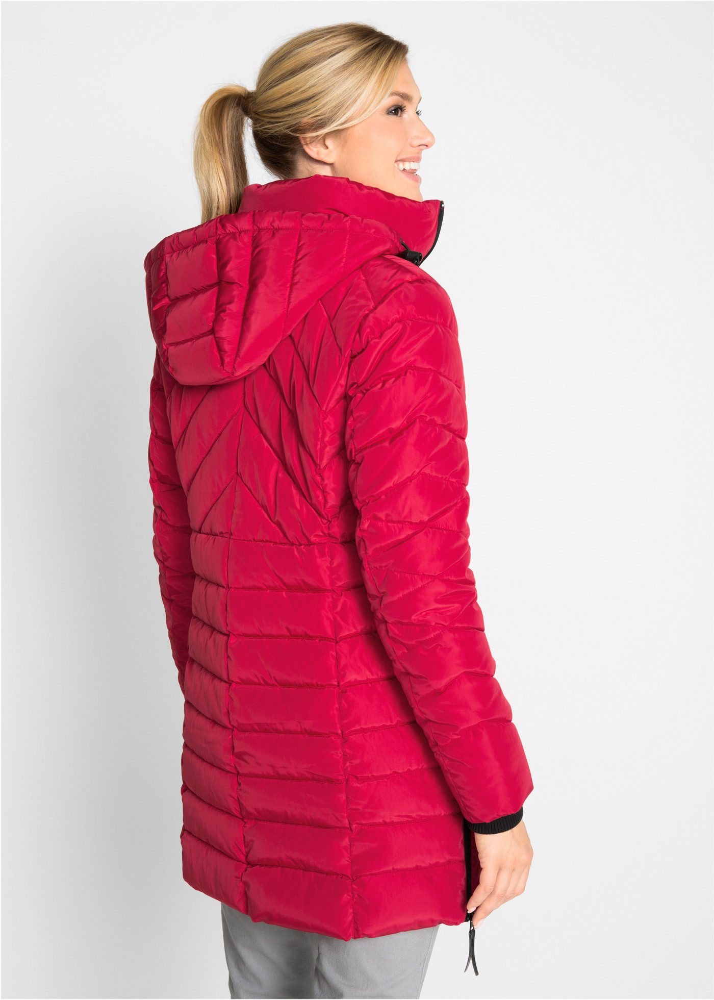 bonprix Steppjacke Winterjacke mit Wattierung und abnehmbarer Kapuze günstig online kaufen