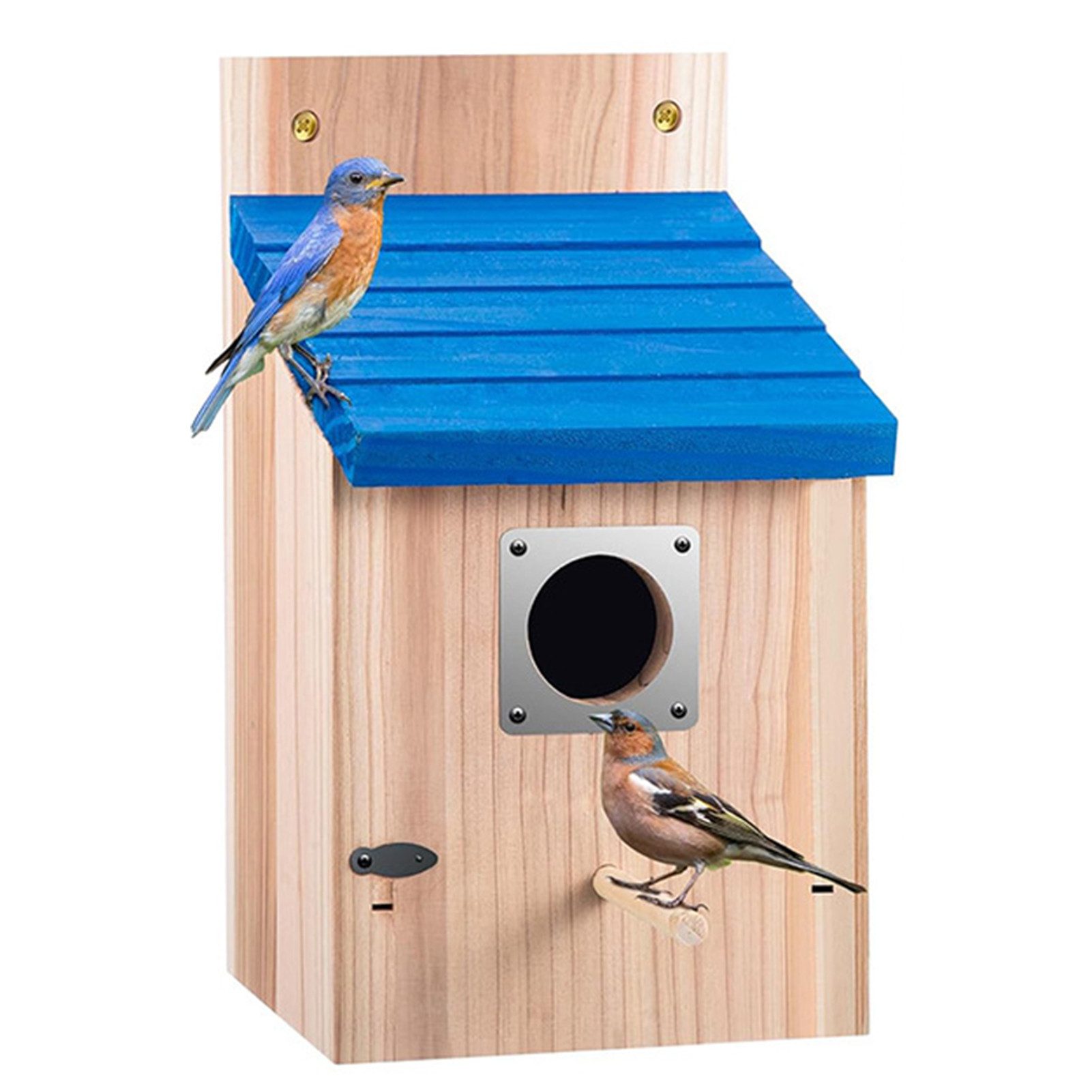 Jumpeak Nistkasten Nistkästen nach für Vögel,Vogelhaus Brutkasten,Wetterfest,Massiv-Holz, Nistkasten Bausatz,Langlebig für Draußen,Aufhängen für Garten,Nisthaus