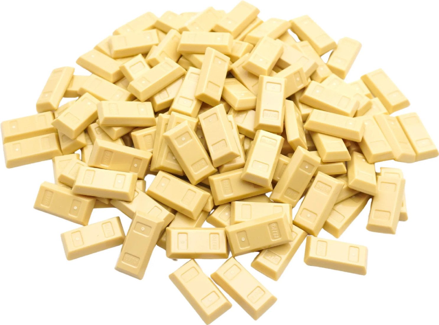 LEGO® 50x LEGO Barren 1x2, Perlgold Spielbausteine