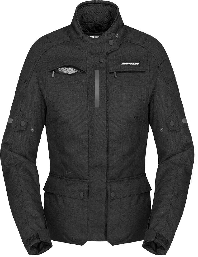 SpiDi Motorradjacke Traveler 3 Dark Edition wasserdichte Damen Motorrad Textil Jacke wasserdicht