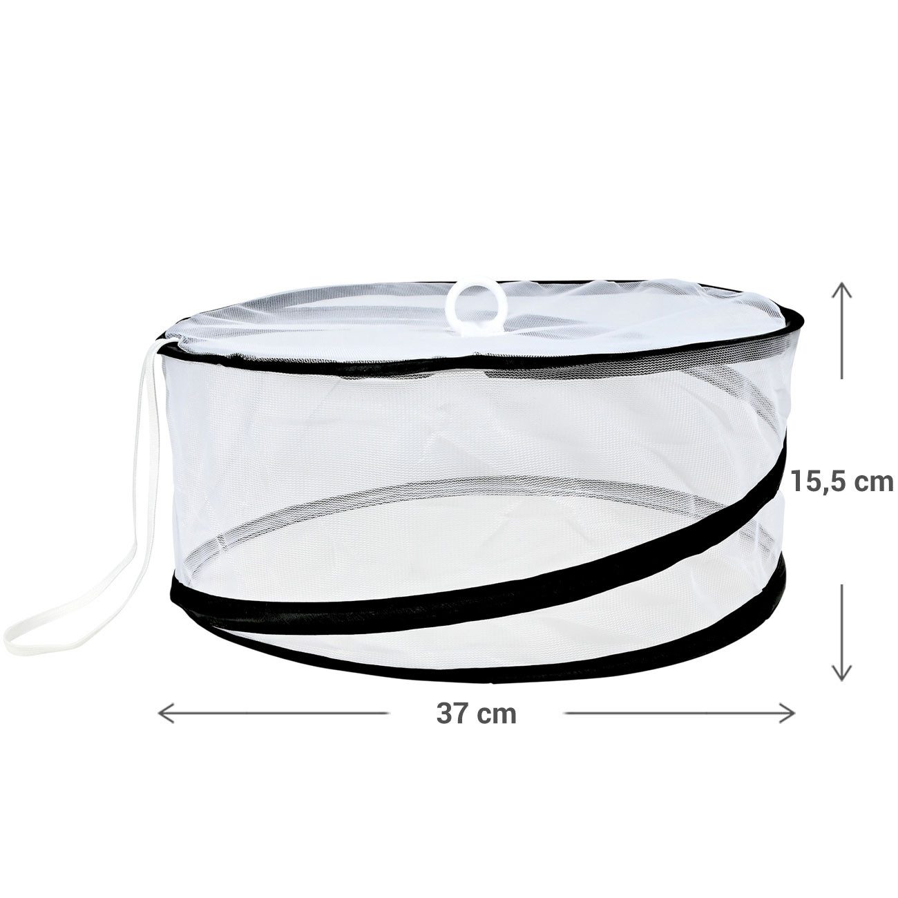 BENSON Fliegenhaube Faltbare Insekten-Abdeckhaube rund Ø37cm – Schutz für Kuchen & Obst (1 St)