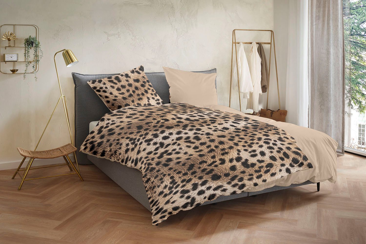 Primera Bettwäsche Satin-Bettwäsche Savannah, Satin, 2 teilig