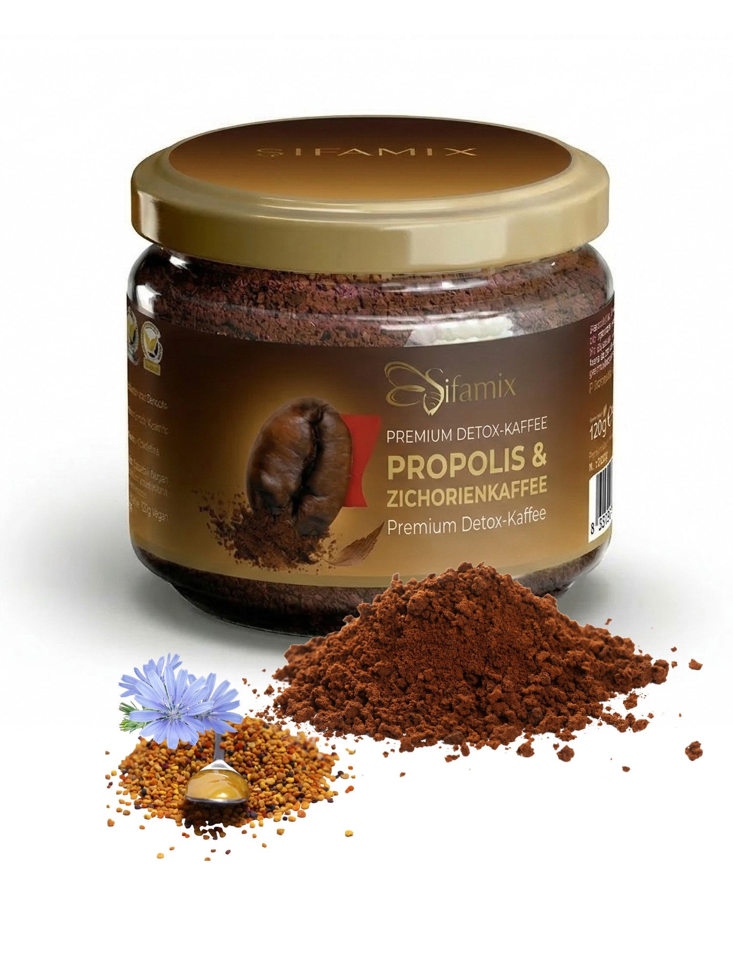 ADELSHOP Kaffee Premium Kaffee mit Propolis – Gewichtsmanagement 100g, 100% Natürlich, Ohne Zuckerzusatz, Unterstützt Gewichtsmanagement