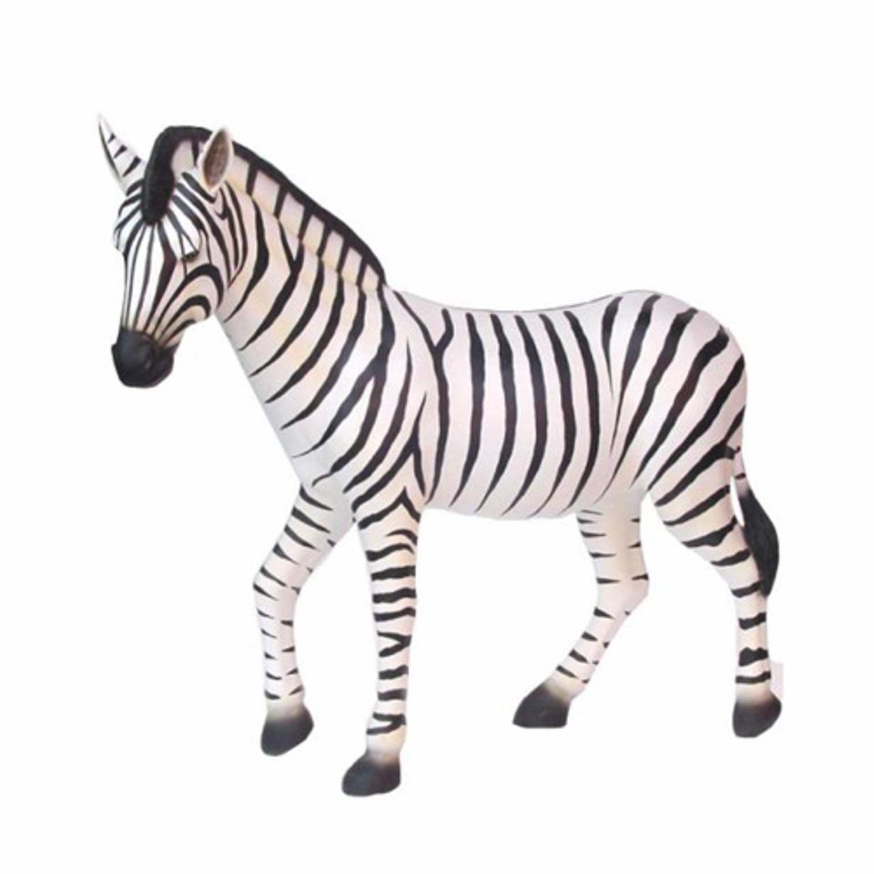 JVmoebel Skulptur, Zebra Lebensgroße Figur Dekoration Statuen Skulptur
