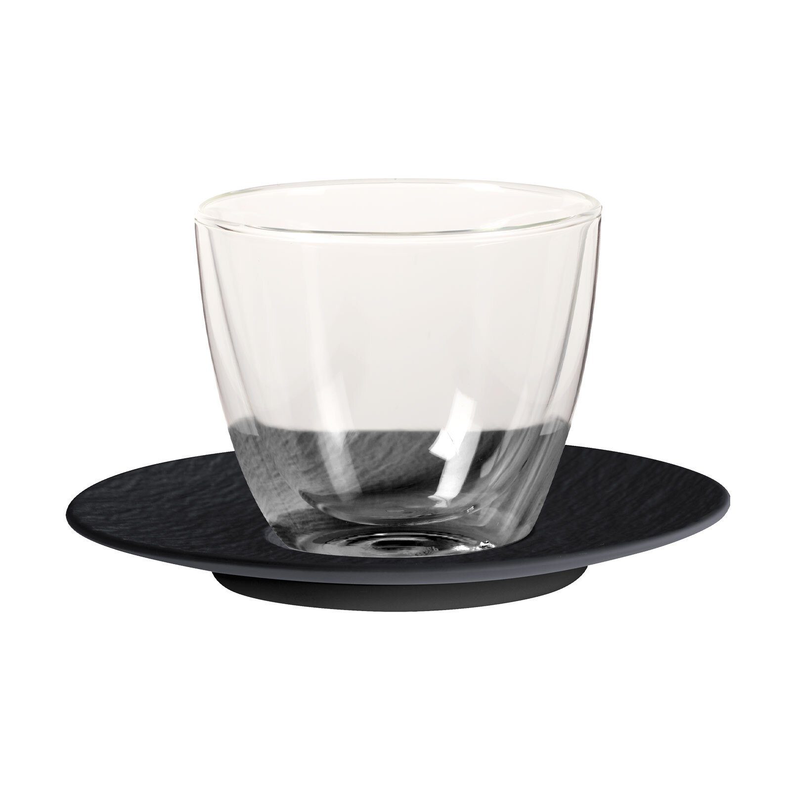 Villeroy & Boch Latte-Macchiato-Glas Manufacture Rock Café au Lait-Set 250 ml, Material-Mix