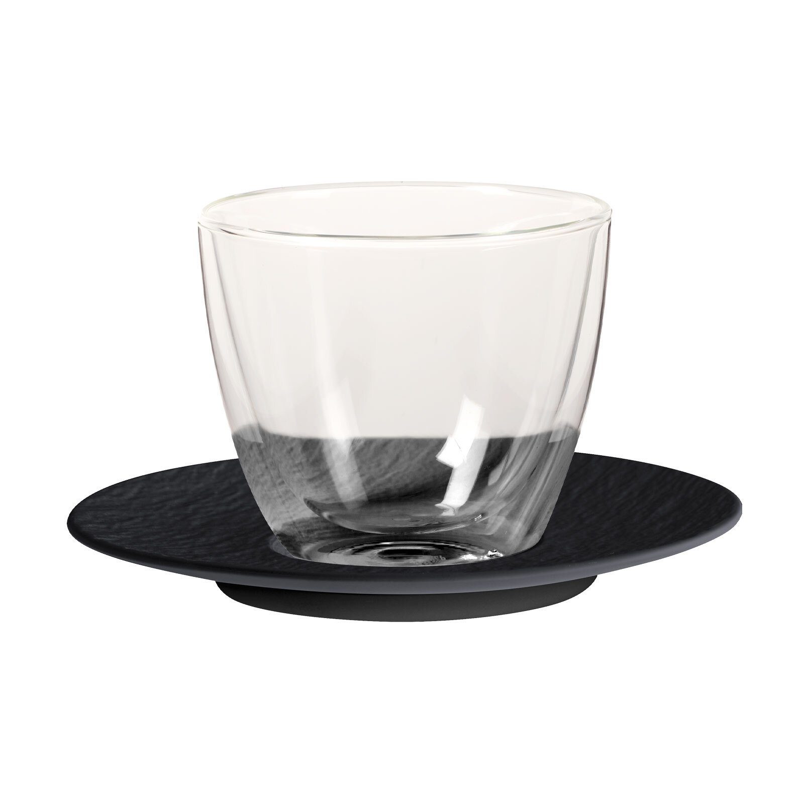 Villeroy & Boch Latte-Macchiato-Glas Manufacture Rock Café au Lait-Set 300 ml, Material-Mix