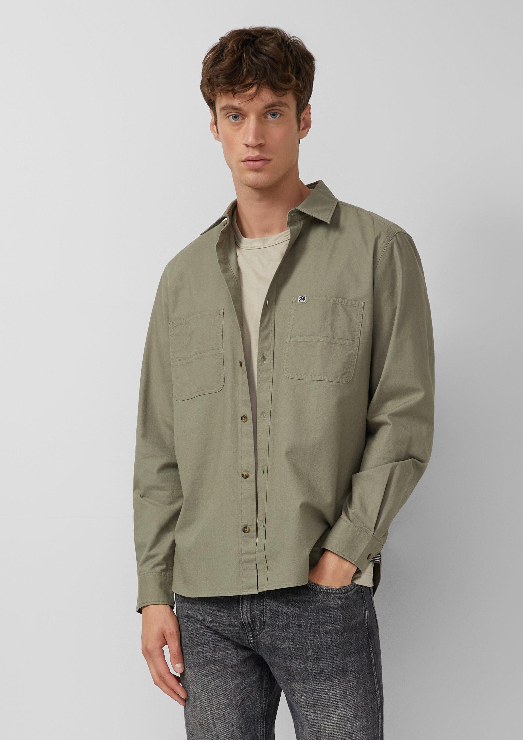 s.Oliver Langarmhemd Hemd Regular Fit: Twillhemd günstig online kaufen