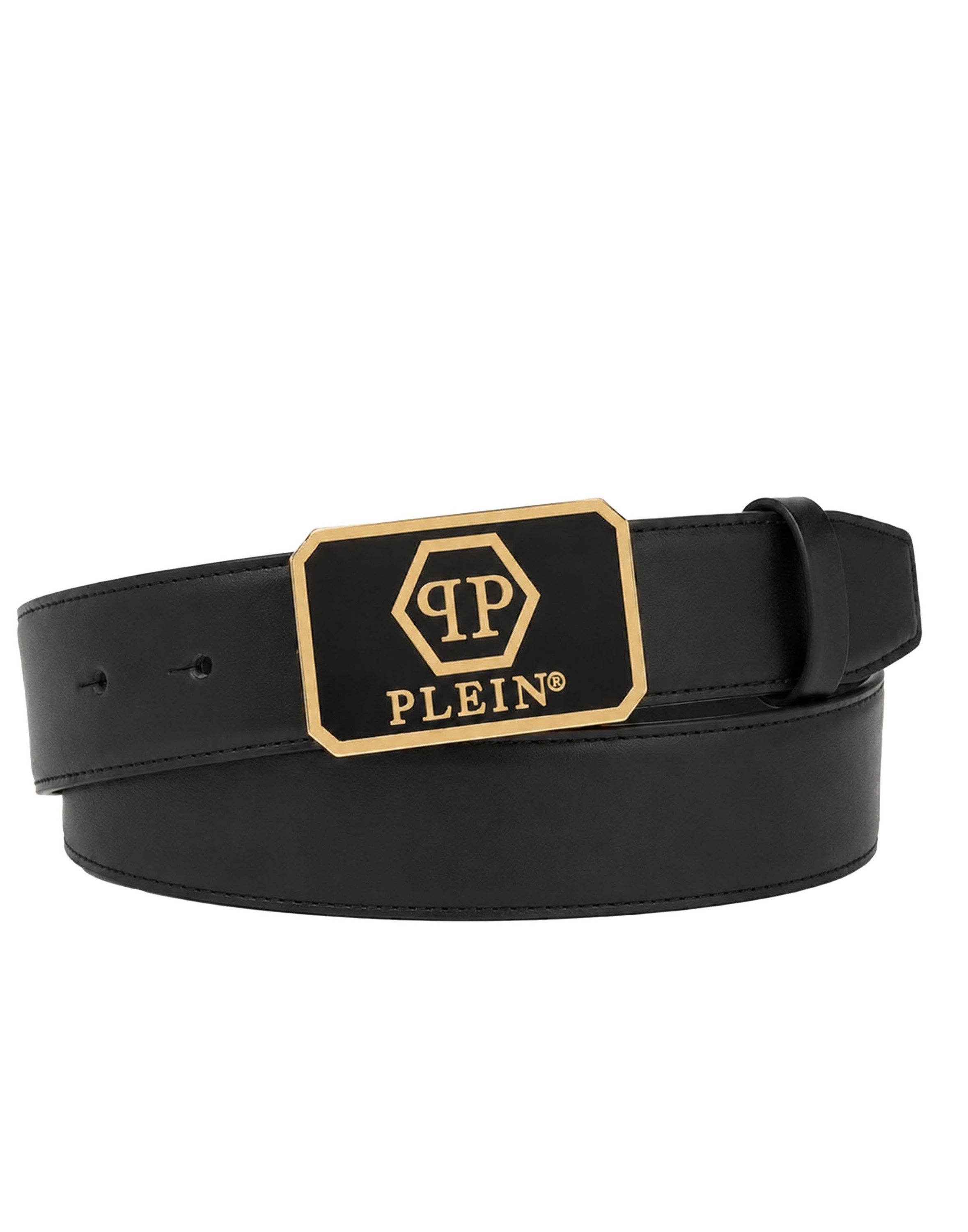PHILIPP PLEIN Ledergürtel Hexagon