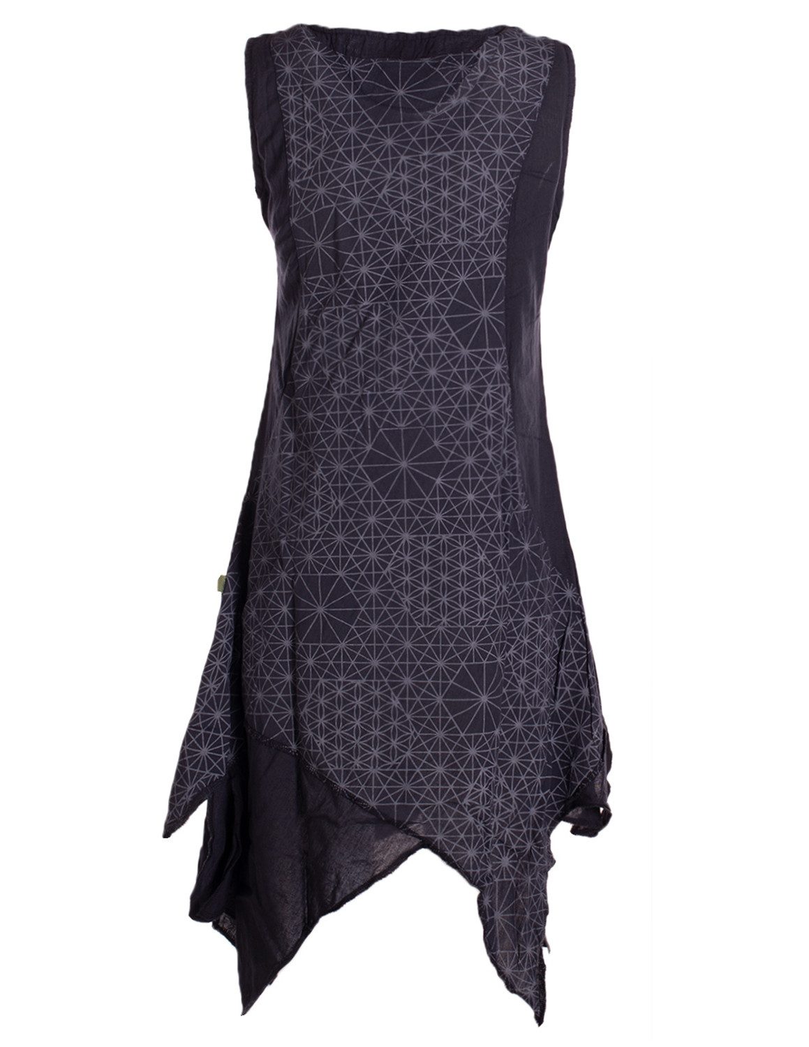 Vishes Midikleid Damen knielanges Kleid Baumwolle günstig online kaufen