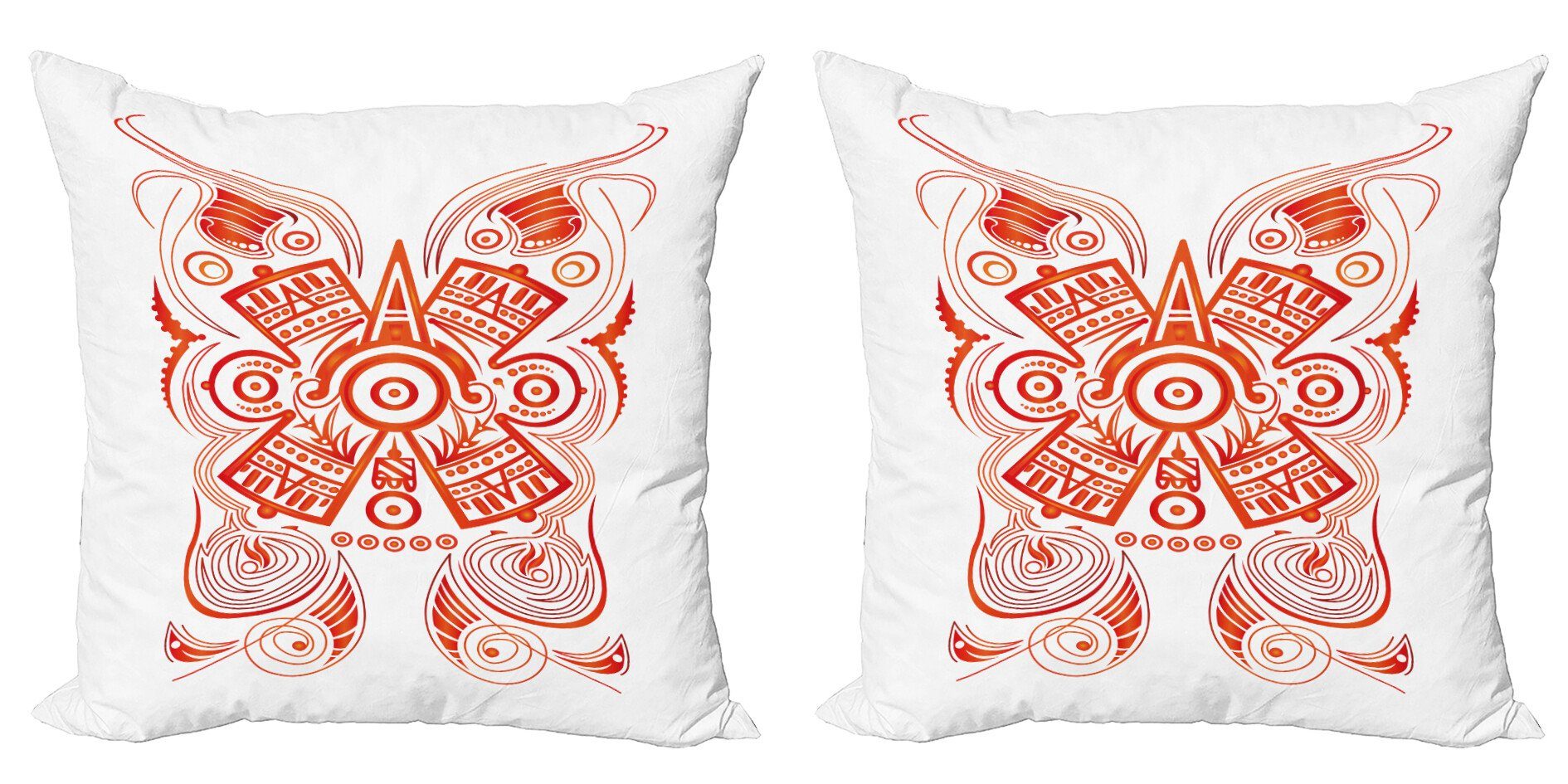 Kissenbezüge Modern Accent Doppelseitiger Digitaldruck, Abakuhaus (2 Stück), Ethnisch Maya Aztec Symbolische Muster