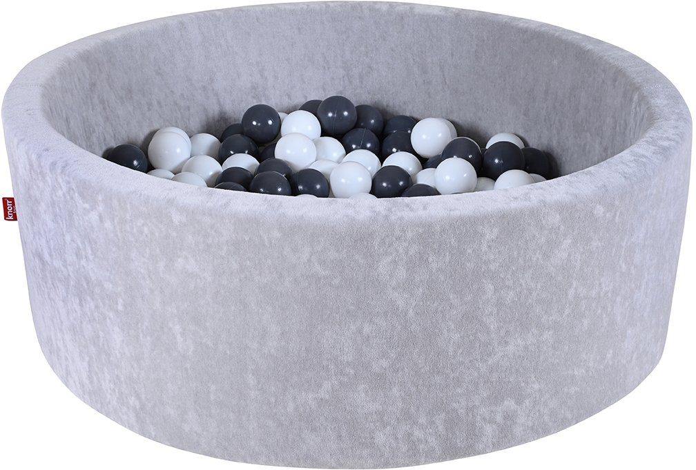 Knorrtoys® Bällebad Soft, Grey, mit 300 Bällen Grey/creme; Made in Europe