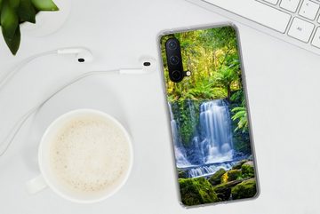 MuchoWow Handyhülle Dschungel - Wasserfall - Australien - Pflanzen - Natur, Phone Case, Handyhülle OnePlus Nord CE 5G, Silikon, Schutzhülle