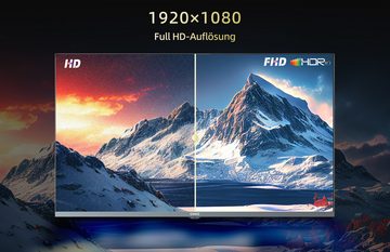 CHiQ L32H8CG LED-Fernseher (81,00 cm/32 Zoll, Full HD, Google TV, Smart-TV, Metall rahmen,WiFi,Google Assistant,Triple Tuner(DVB-T2/T/C/S2)
