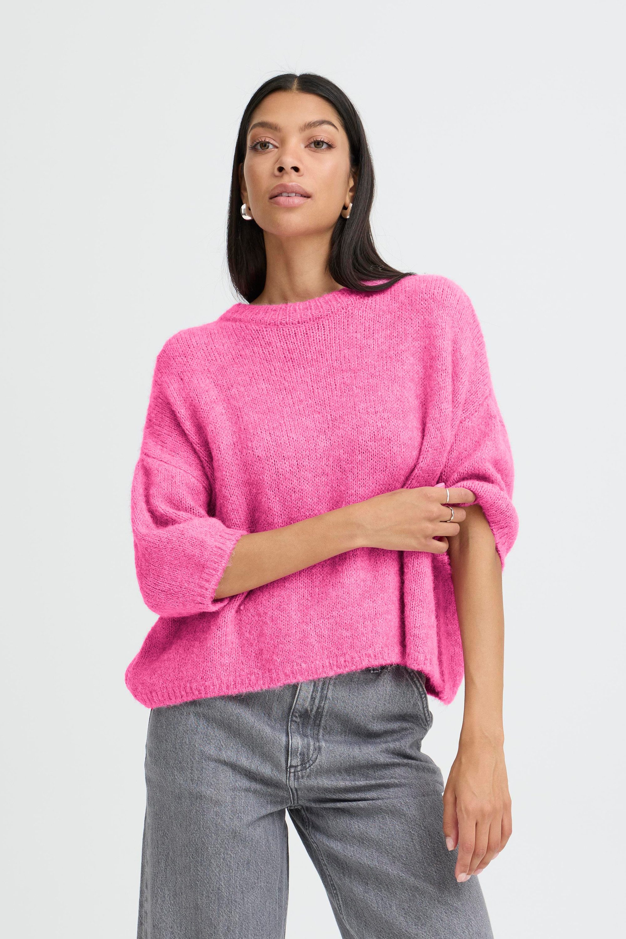 b.young Strickpullover Halblange Ärmel BYOTIA günstig online kaufen