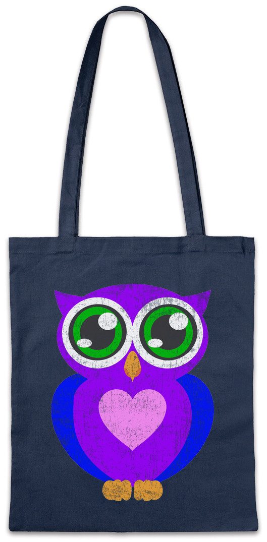 Urban Backwoods Beuteltasche Comic Owl Stofftasche Eule Cartoon Cute Hipste günstig online kaufen