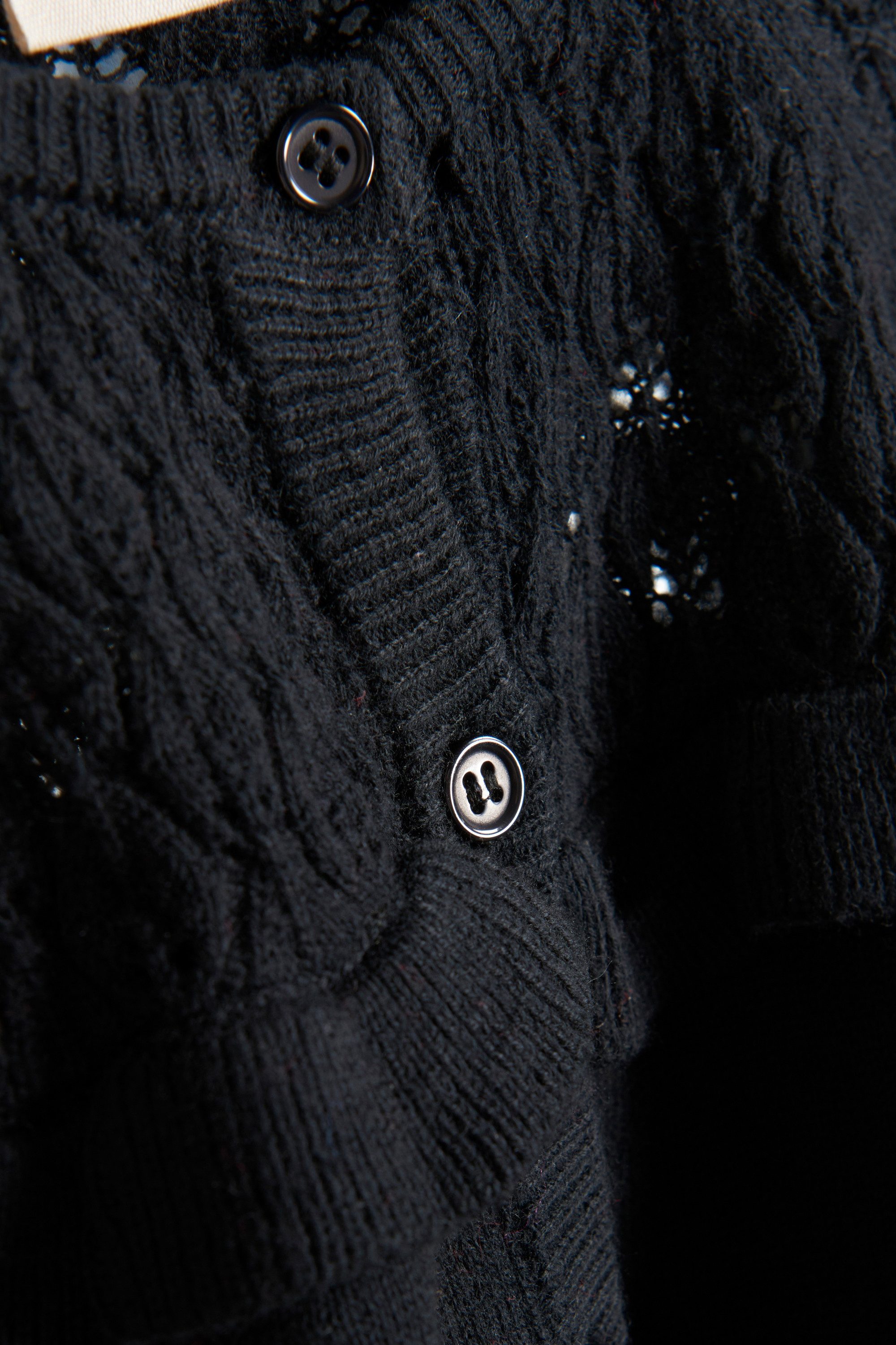 Minymo Strickjacke MICardigan Strickjacke mit Raffungen – Bild 3 von 3