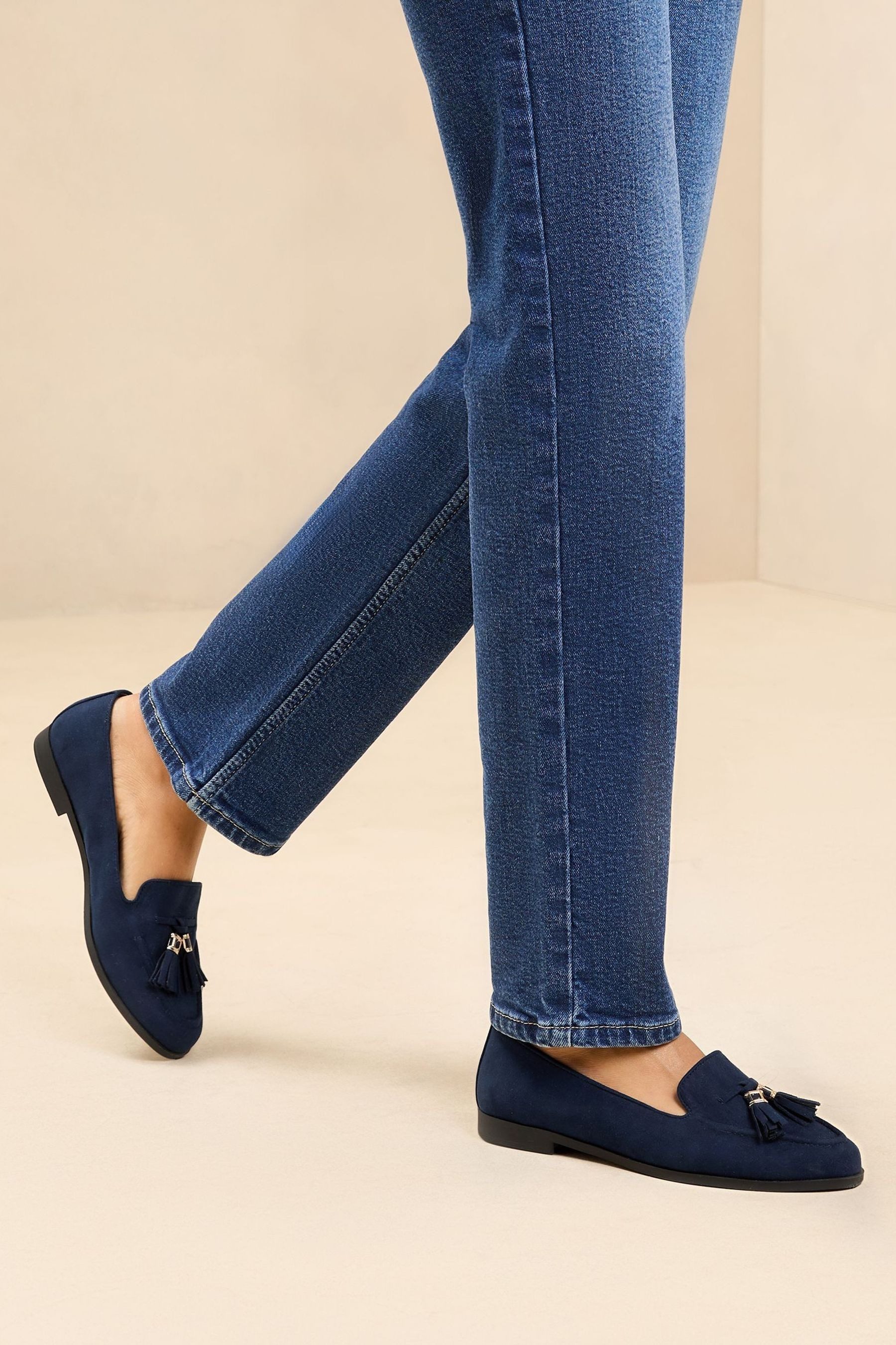 LIPSY Lipsy Flache Loafer mit Quasten und dünner Sohle Loafer (1-tlg) günstig online kaufen