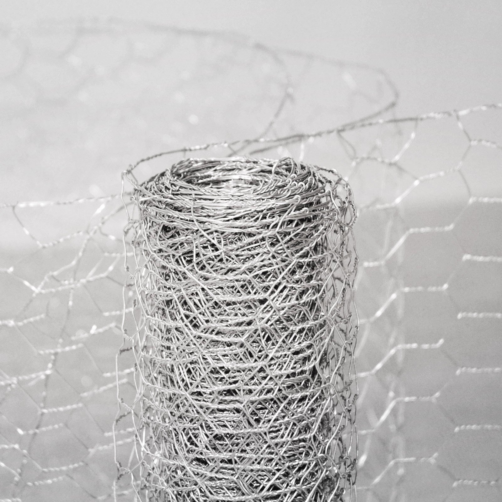 casa pura Maschendrahtzaun Sechseckgeflecht verzinkt, Drahtzaun in 6 Größen, Maschenbreite: 25 mm, Kaninchendraht