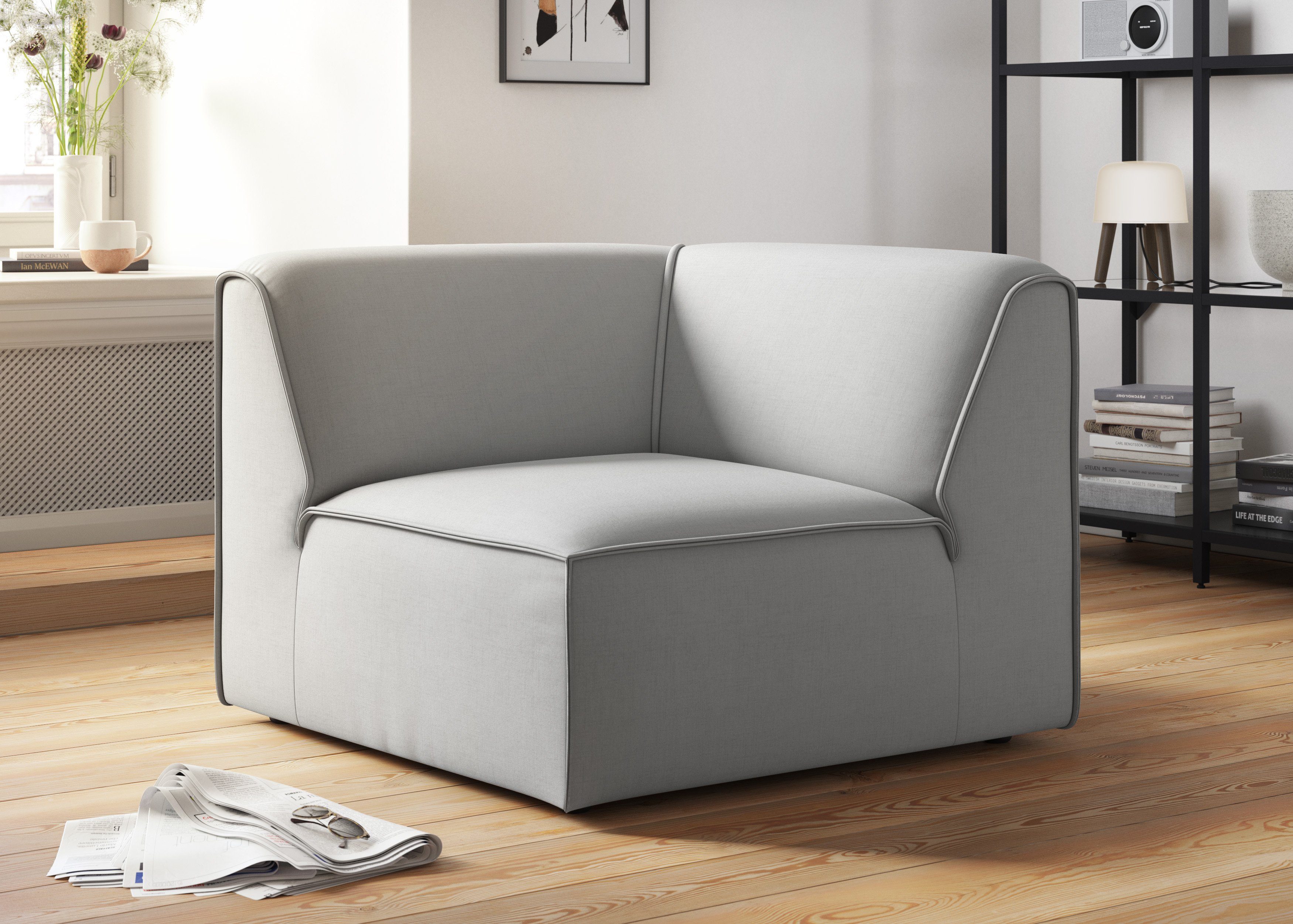 RAUM.ID Sofa-Eckelement Merid, Sofaelement, Maße B/T/H: günstig online kaufen
