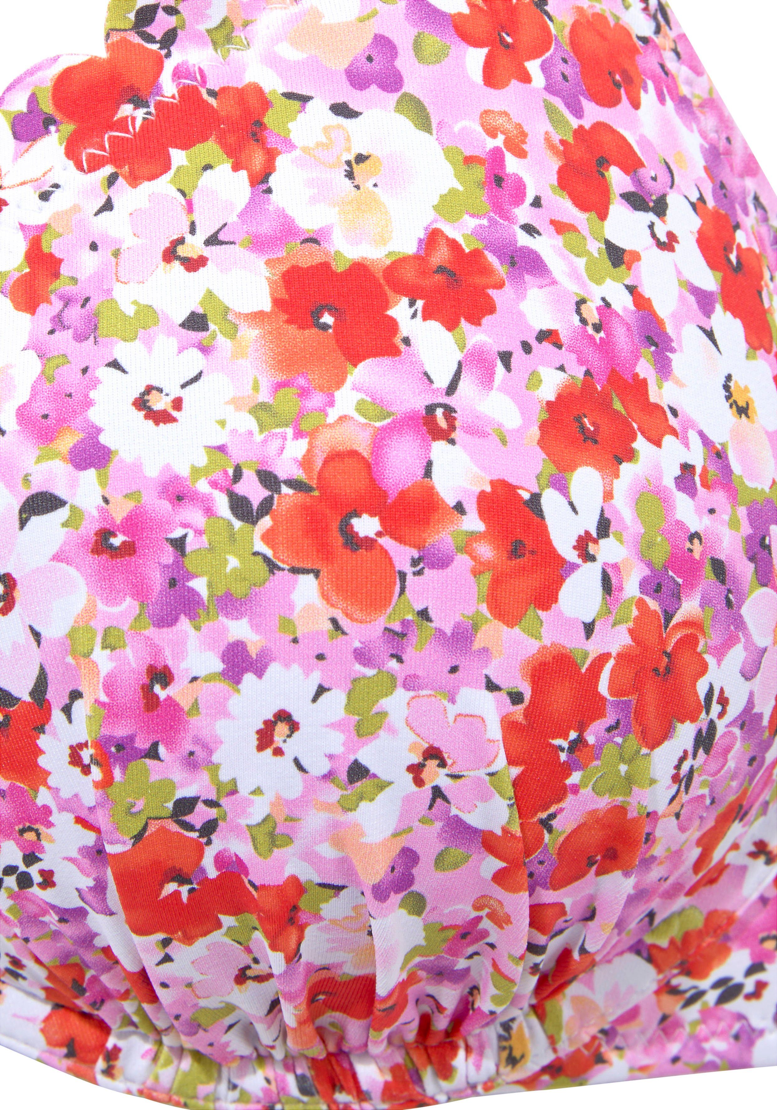 LASCANA Bügel-Bikini-Top Jasmin, mit Wattierung und im Blümchen-Design