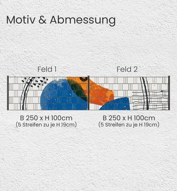 MyMaxxi Sichtschutzstreifen Zaunsichtschutz Abstraktes Gemälde Sichtschutz Garten Zaun