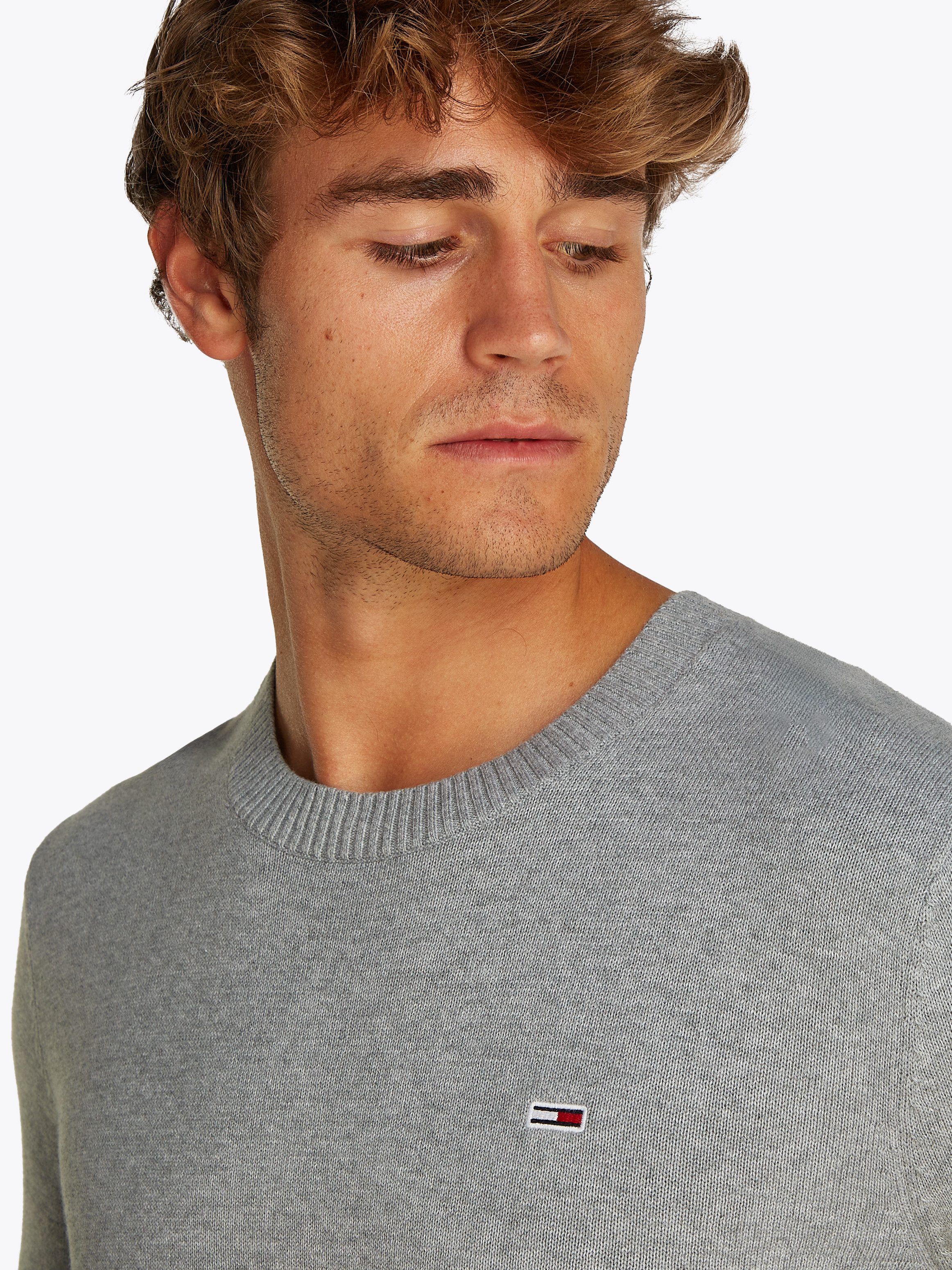 Tommy Jeans Rundhalspullover TJM SLIM ESSENTIAL günstig online kaufen