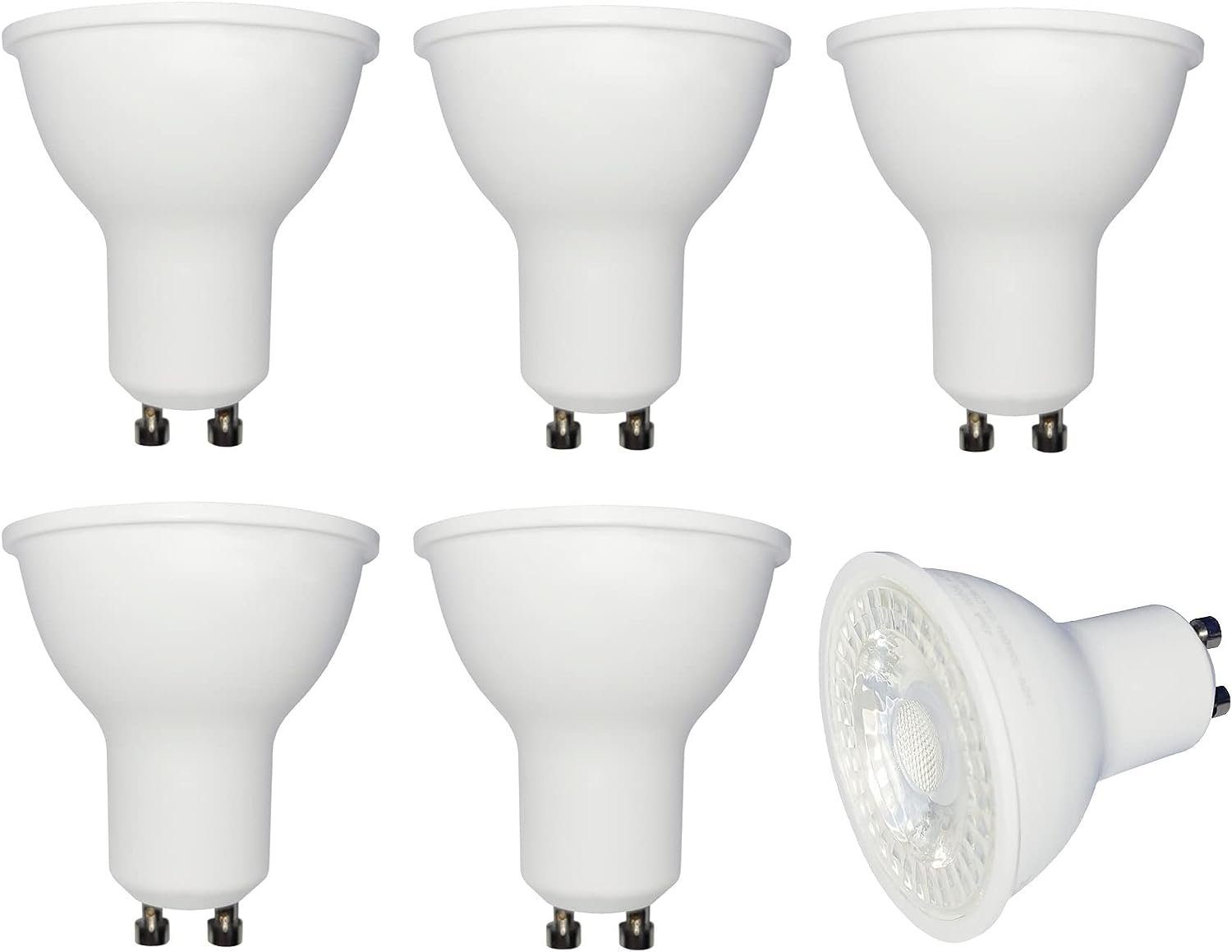 Provance LED-Leuchtmittel 6x LED Reflektor GU10 5W 420 Lumen 4000 K, GU10, kaltweiß