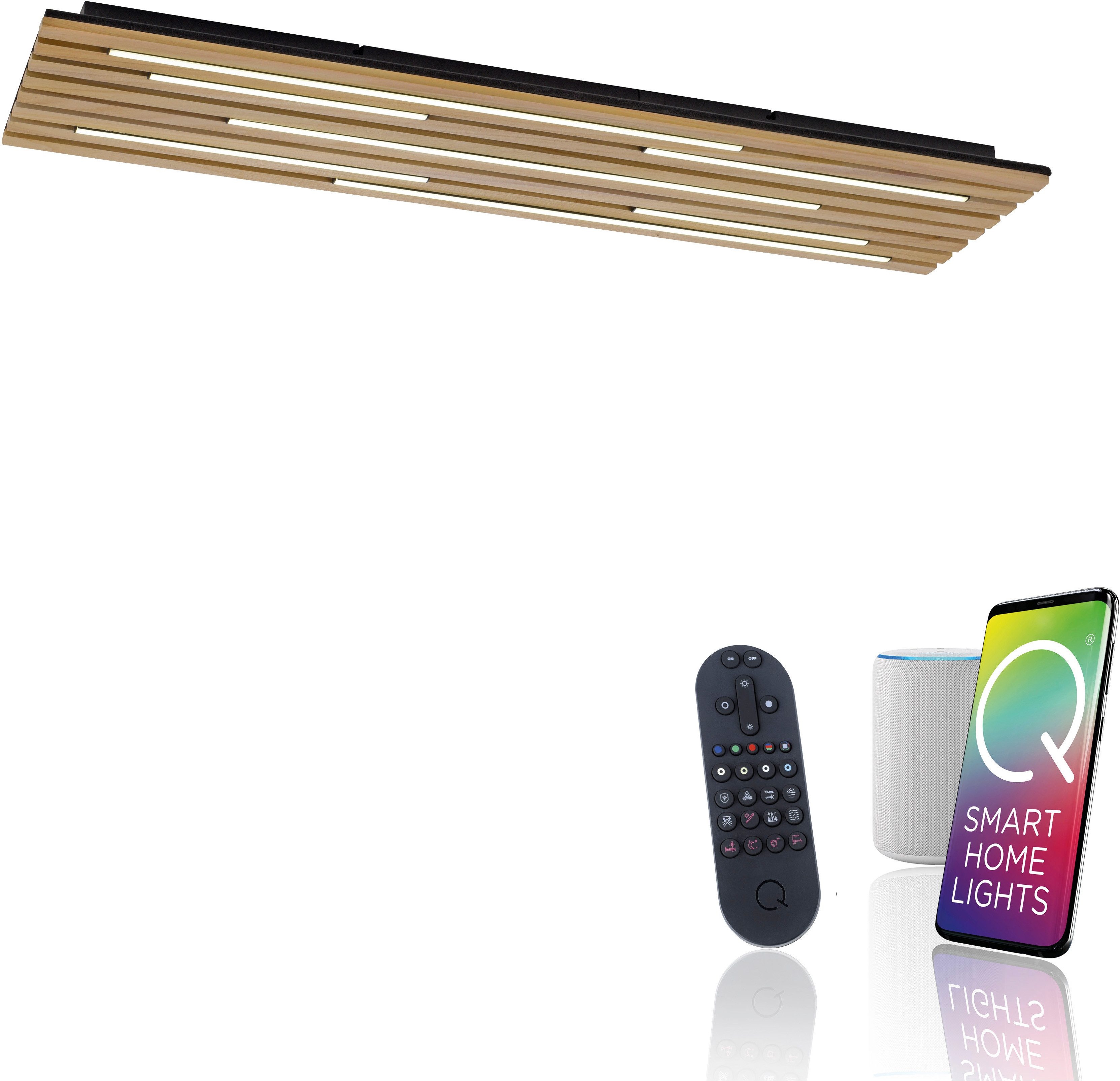 Neuhaus Q SMART HOME LIGHTS LED Wandleuchte Q-AKUSTIK, Smart Home, LED fest integriert, warmweiß - kaltweiß