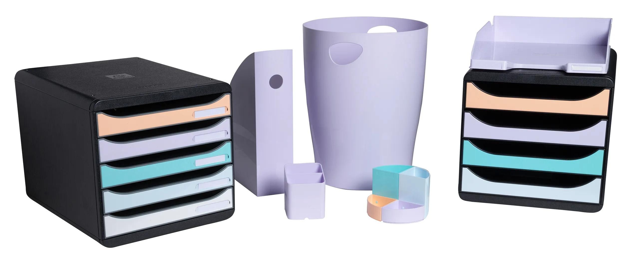 EXACOMPTA Stehsammler 6x Stehsammler MAG-CUBE, Aquarel - Malve - 18264D, Stehsammler