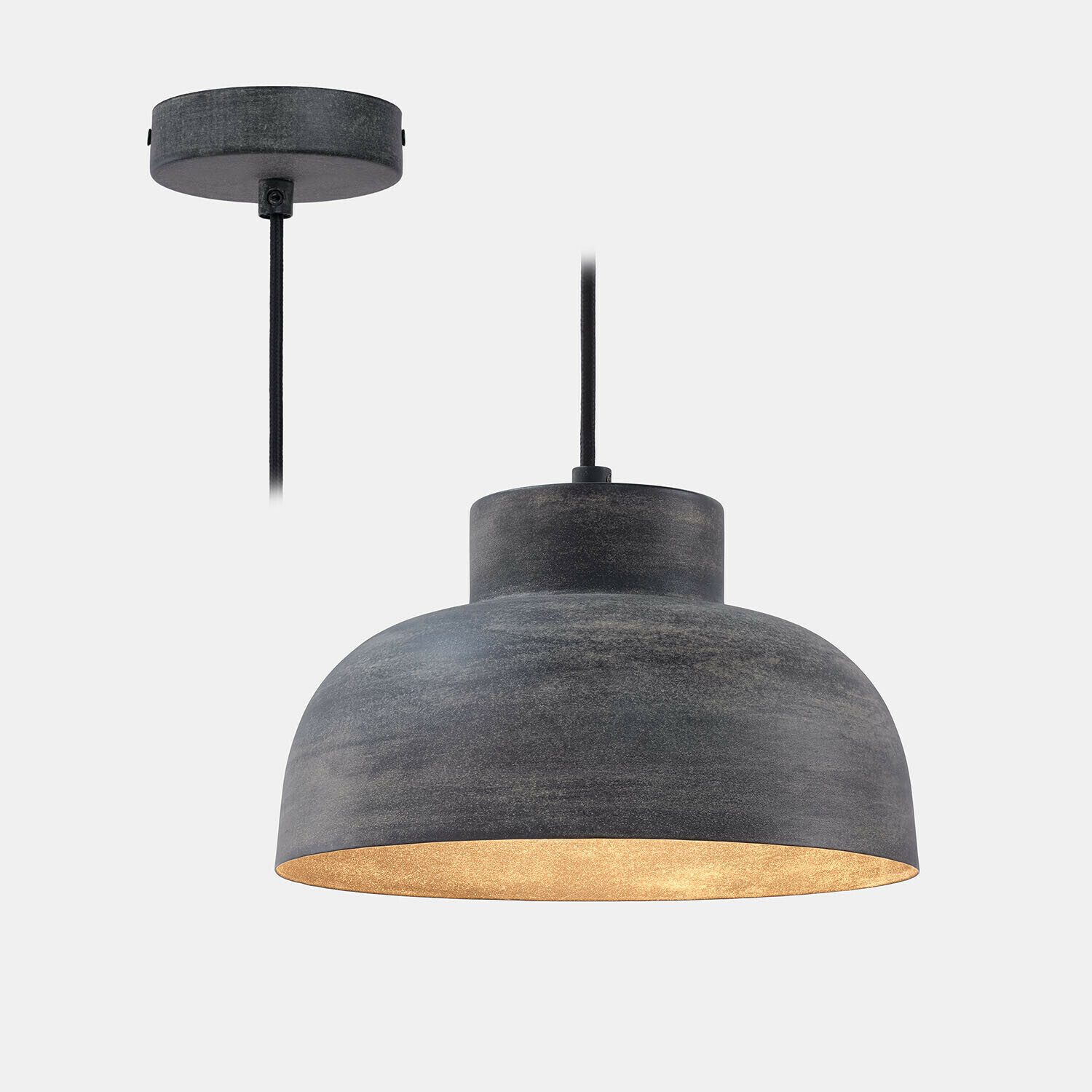 Mirabeau Hängeleuchten Hängelampe Soleil de Minuit antikschwarz