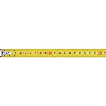 Stabila Maßband Taschenbandmaß BM 100, 8 m, metrische Skala