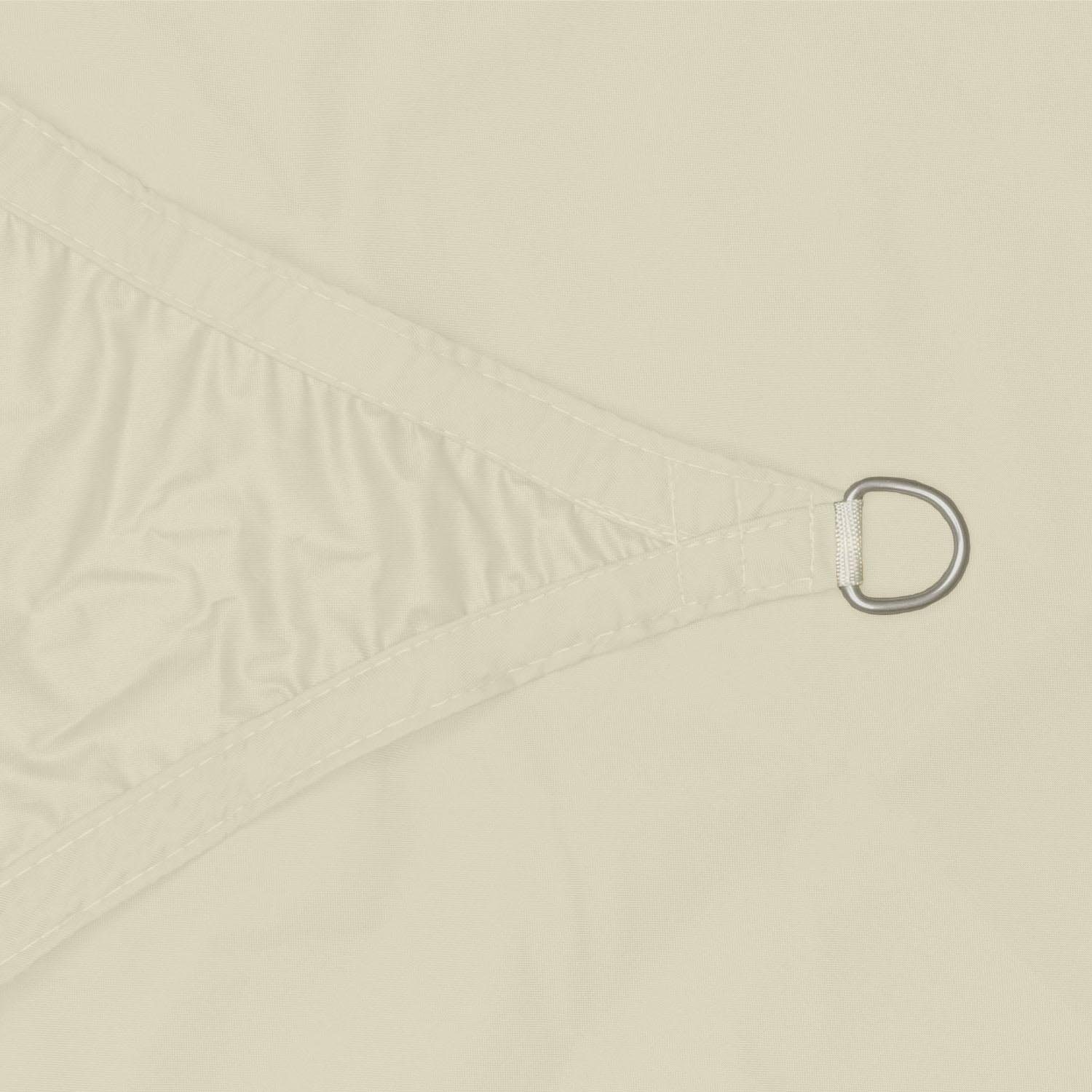 anndora Sonnensegel Tarp 3,6x3,6x3,6m Sonnenschutz, (Beige), wasserdichter Stoff