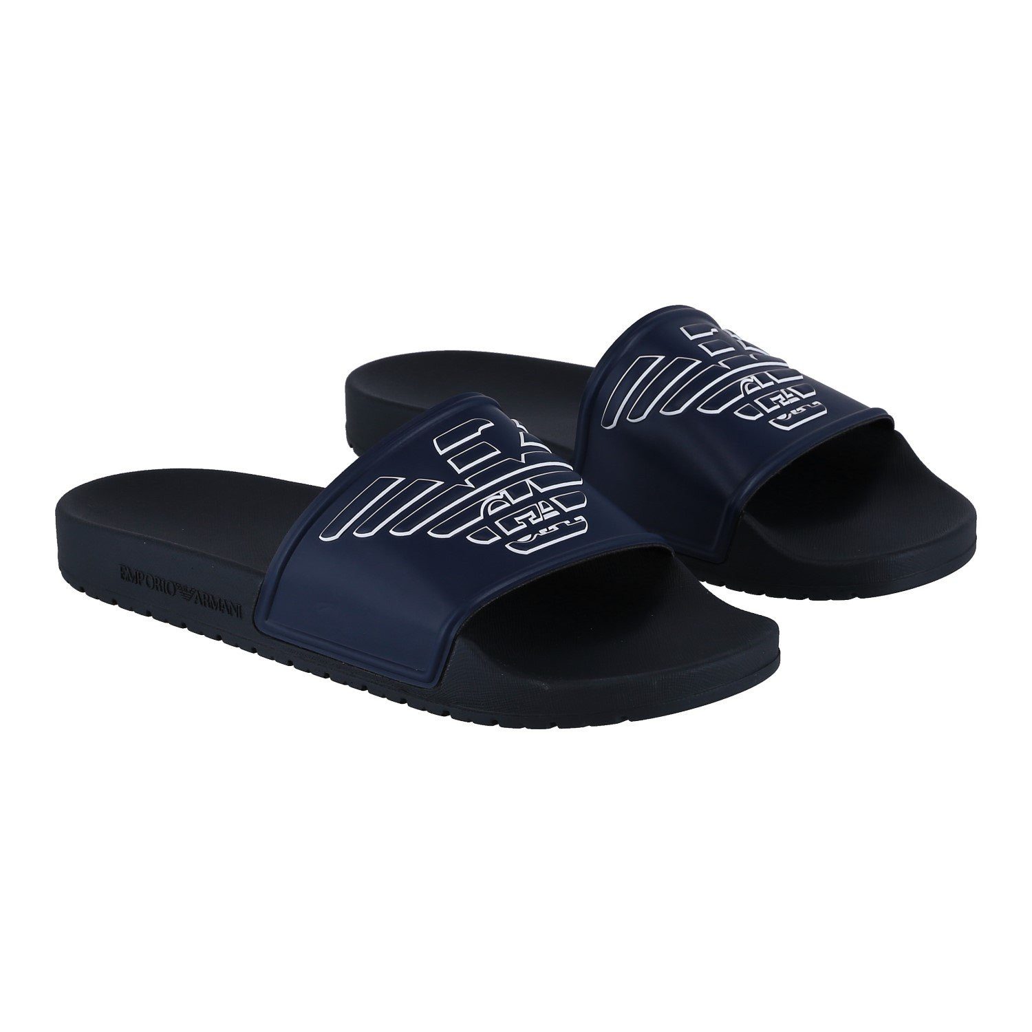 Emporio Armani Sliders navyblau Herren Badeschuh günstig online kaufen