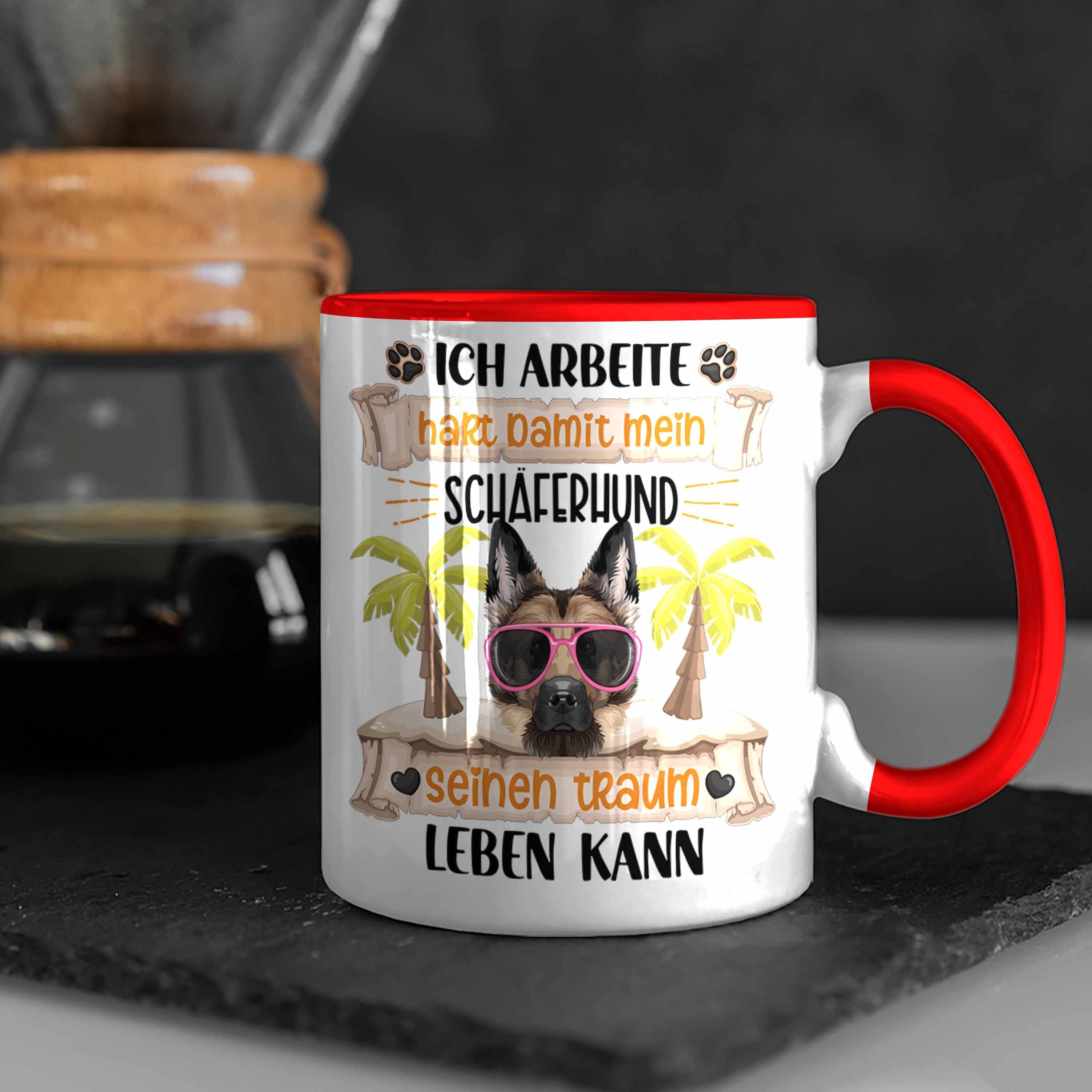Ich Rot A Geschenk Schäferhund Tasse Lustiger Trendation Besitzer Tasse Geschenkidee Spruch