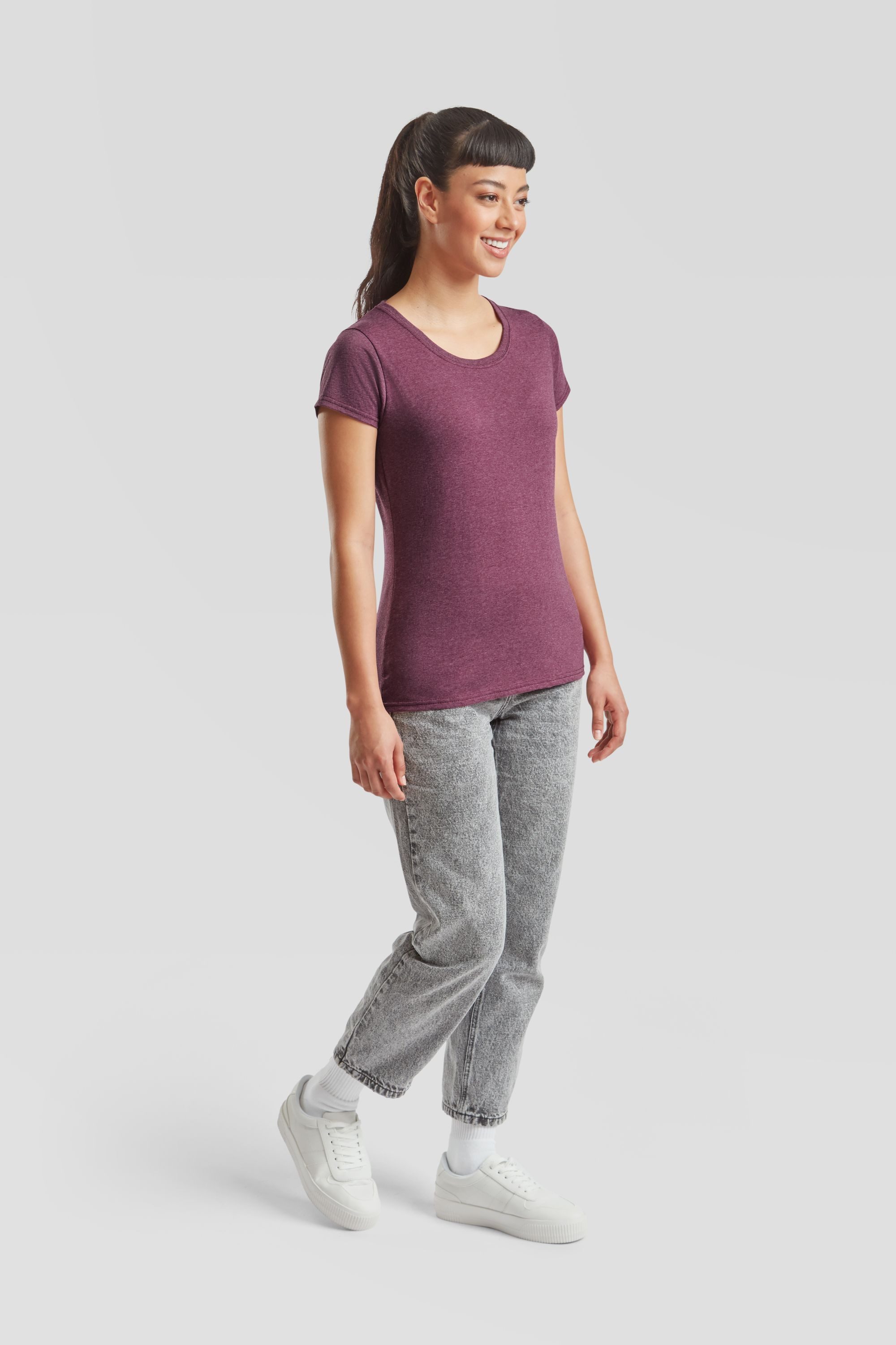 Fruit of the Loom Rundhalsshirt Fruit of the Loom Valueweight T Lady-Fit günstig online kaufen