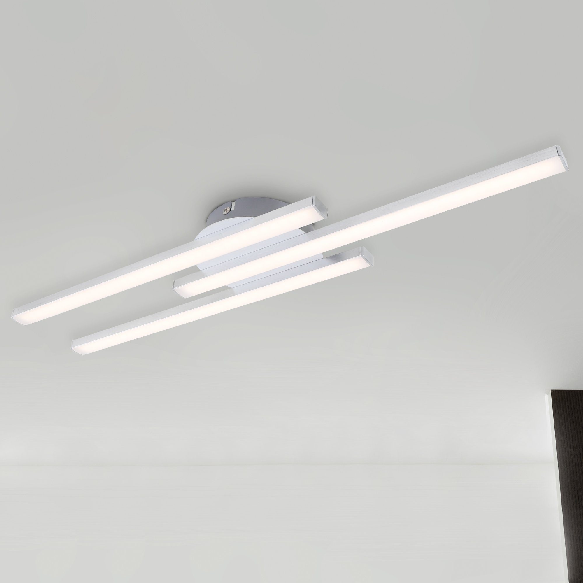 modern 1440lm 3000K LED IP20 Deckenleuchte Lampe fest Briloner Warmweiß, 18W Leuchten Deckenlampe verbaut, 3187-039, LED