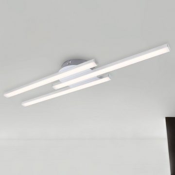 Briloner Leuchten LED Deckenleuchte 3187-039, LED fest verbaut, Warmweiß, Deckenlampe modern 18W 1440lm 3000K IP20 Lampe