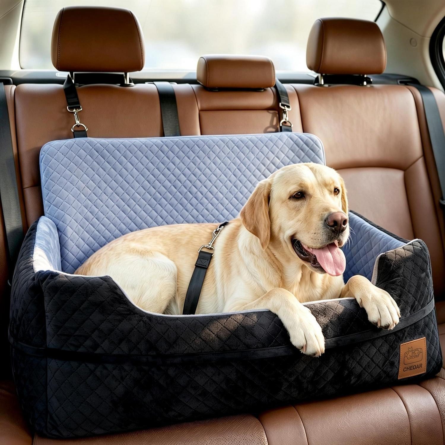 LuxusKollektion Hunde-Autositz Autositz Hund groß Memory Schaum abnehmbar waschbar