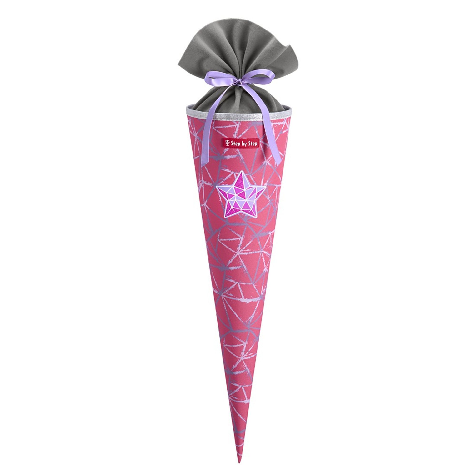 Step by Step Schultüte,mit eingenähtem Bändchen