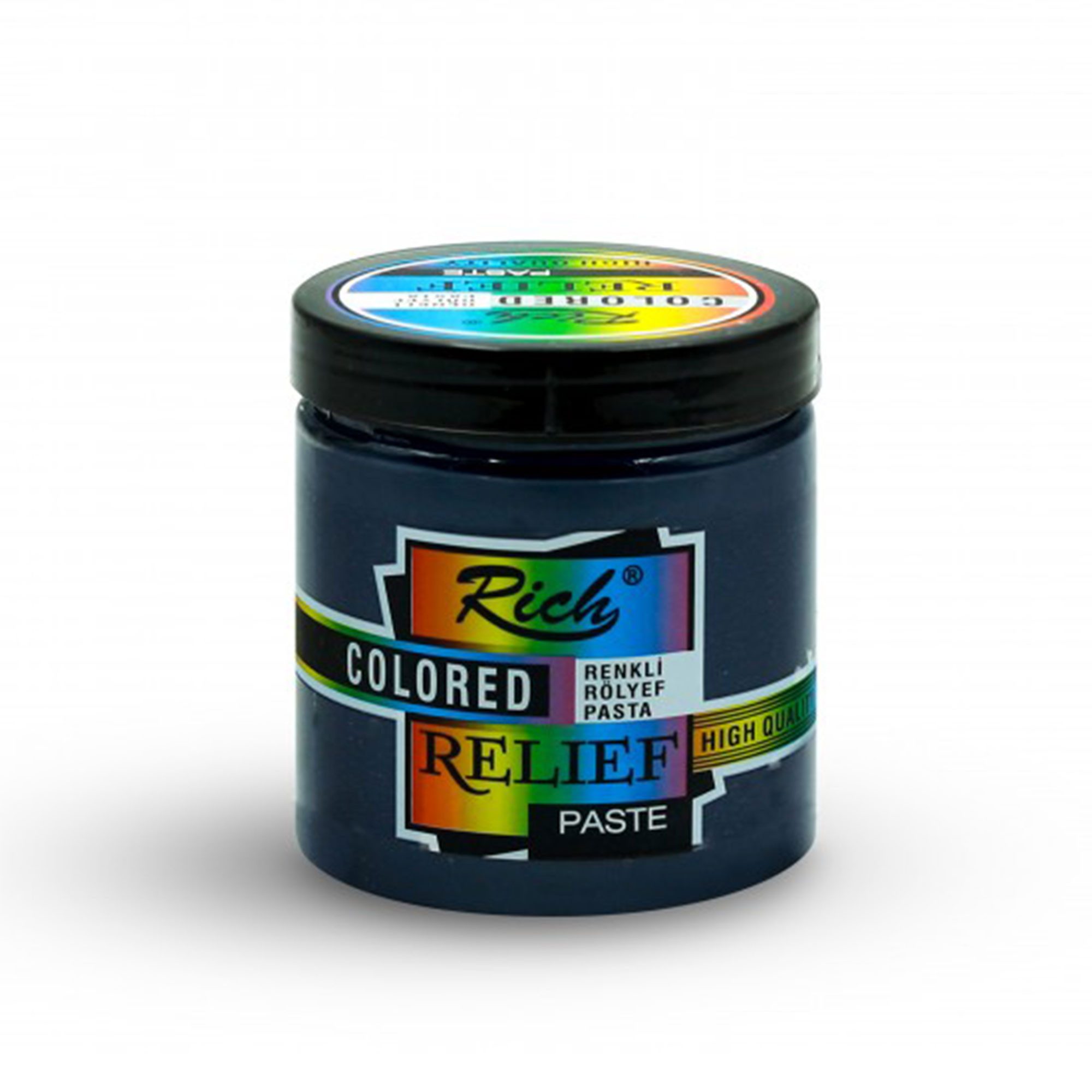 RICH Bastelfarbe Relief Paste - Ready-to-Use Water-Based Decor Paste 250 cc -10 Colors
