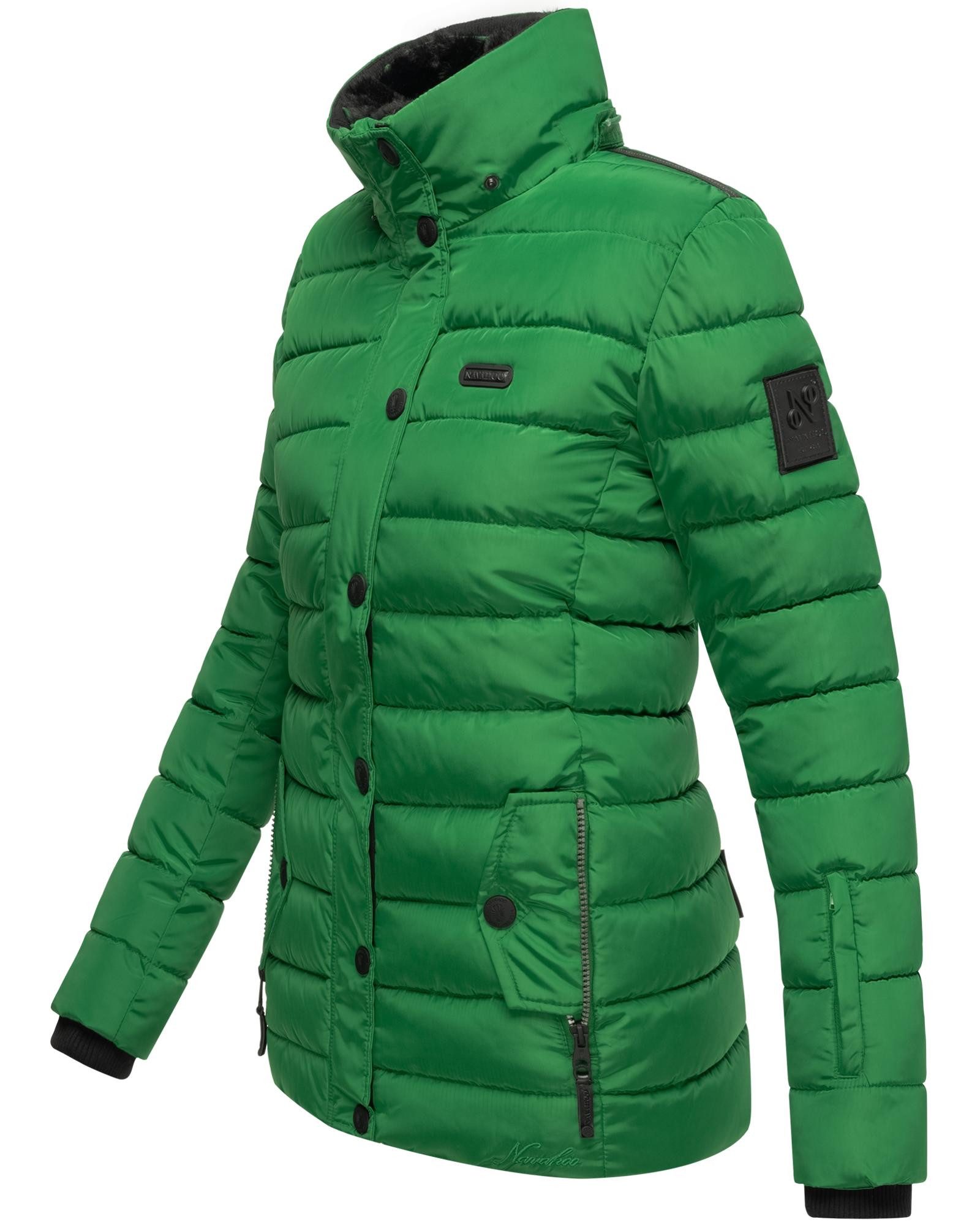 Navahoo Steppjacke Milianaa Edle Winterjacke mit weicher Kunstfell-Kapuze – Bild 5 von 5