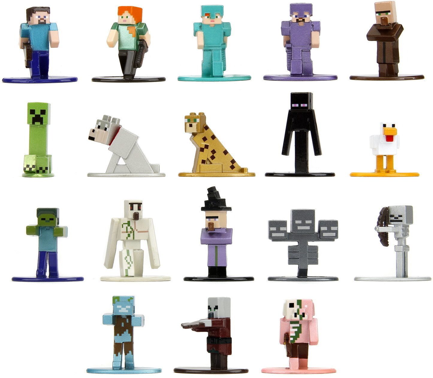 JADA Actionfigur Sammelfigur Minecraft Multi-Pack Nanofigs 9335846314R00