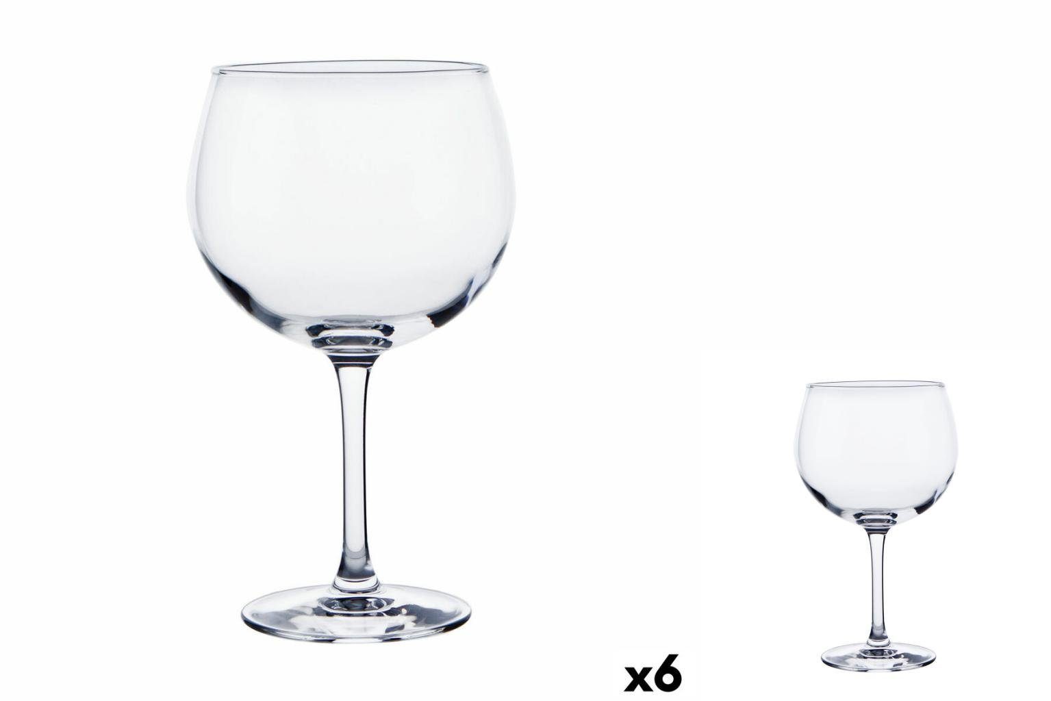 Bigbuy Glas Cocktail-Glas Durchsichtig Glas 700 ml 6 Stück, Glas