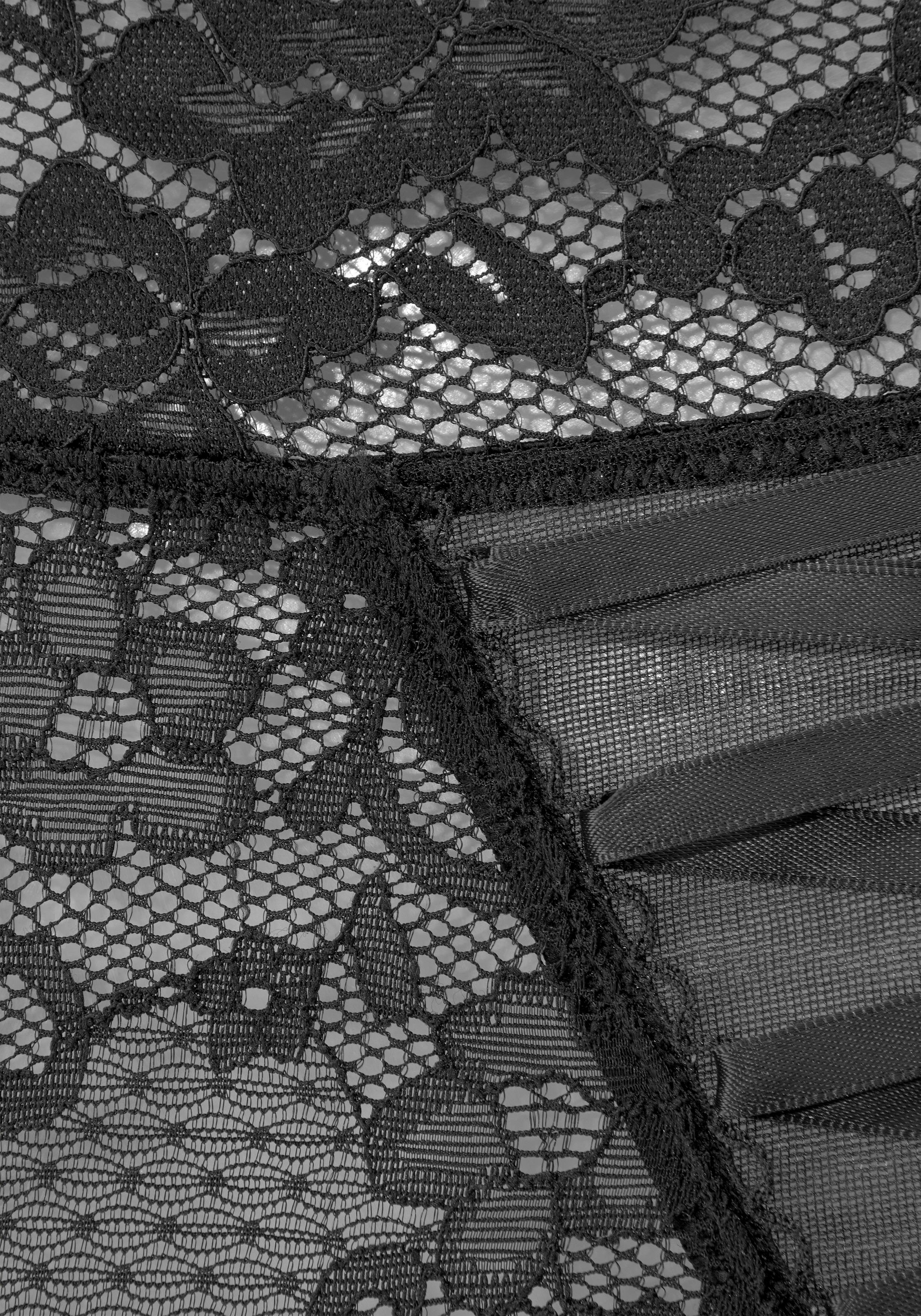 petite fleur gold High-Waist-Slip-Ouvert mit extravaganter Schnürung, Reizwäsche, sexy Dessous