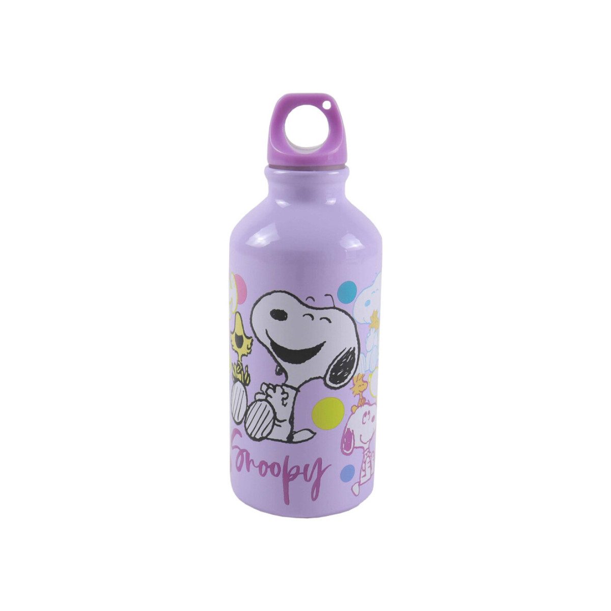 Snoopy Trinkflasche Aluminium 400 ml Kinder Flasche Sportflasche Wasserflasche