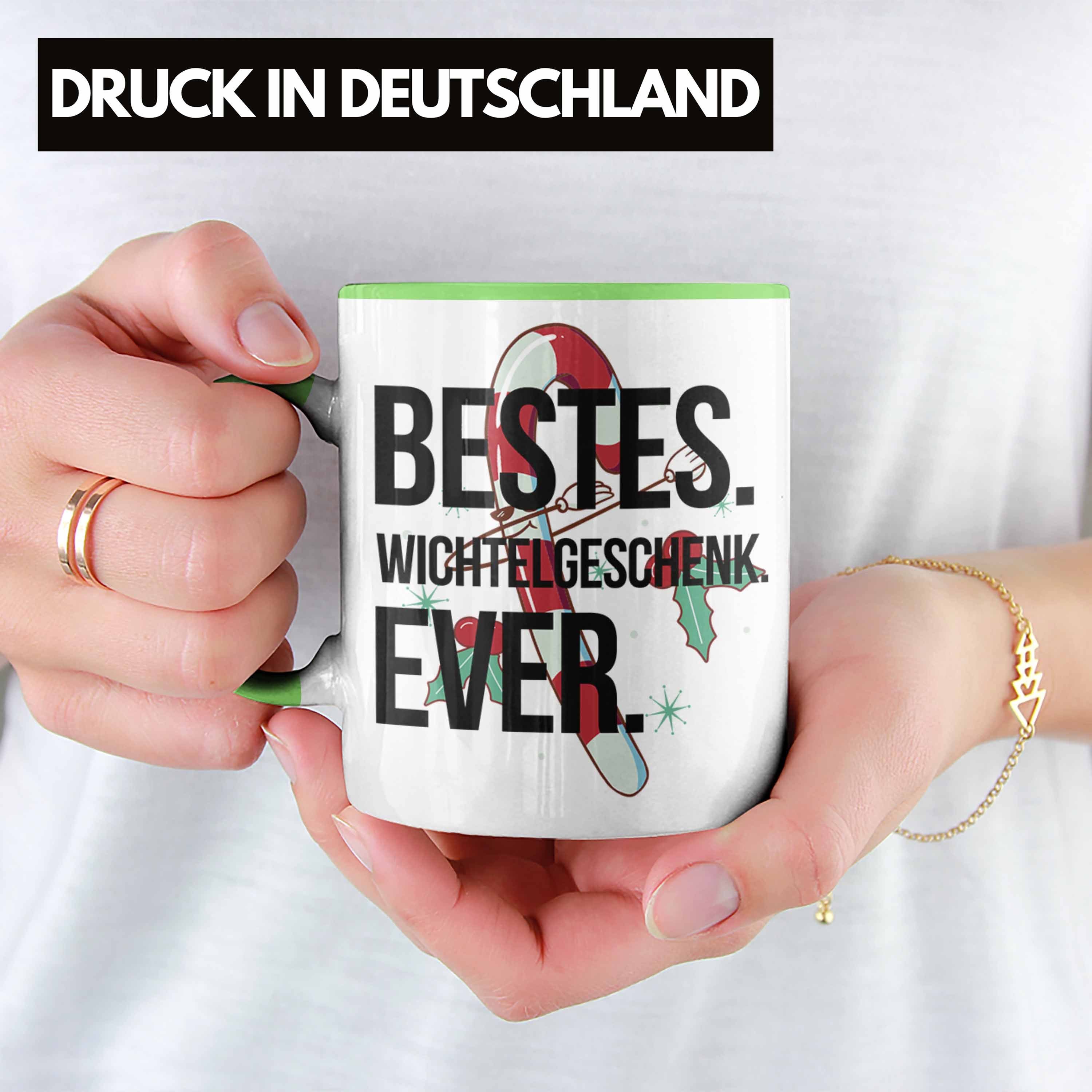 Trendation Tasse Schrott-Wichtelgeschenk für Grün Frauen Geschenk Wichteln Kollegen Weihnach