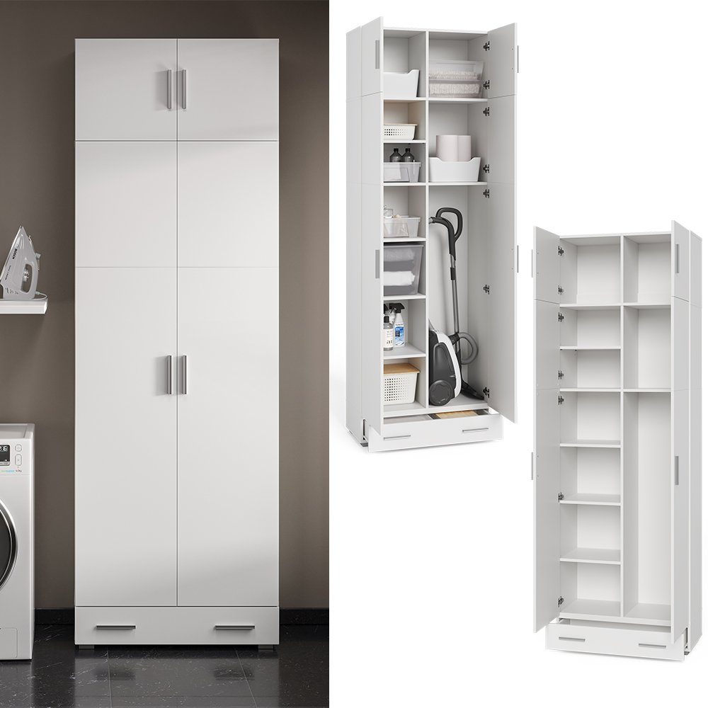 Vicco Aktenschrank Ingo, Weiß, 80 x günstig online kaufen