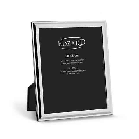 EDZARD Bilderrahmen Terni, für 20x25 cm Foto - Fotorahmen edel versilbert & anlaufgeschützt