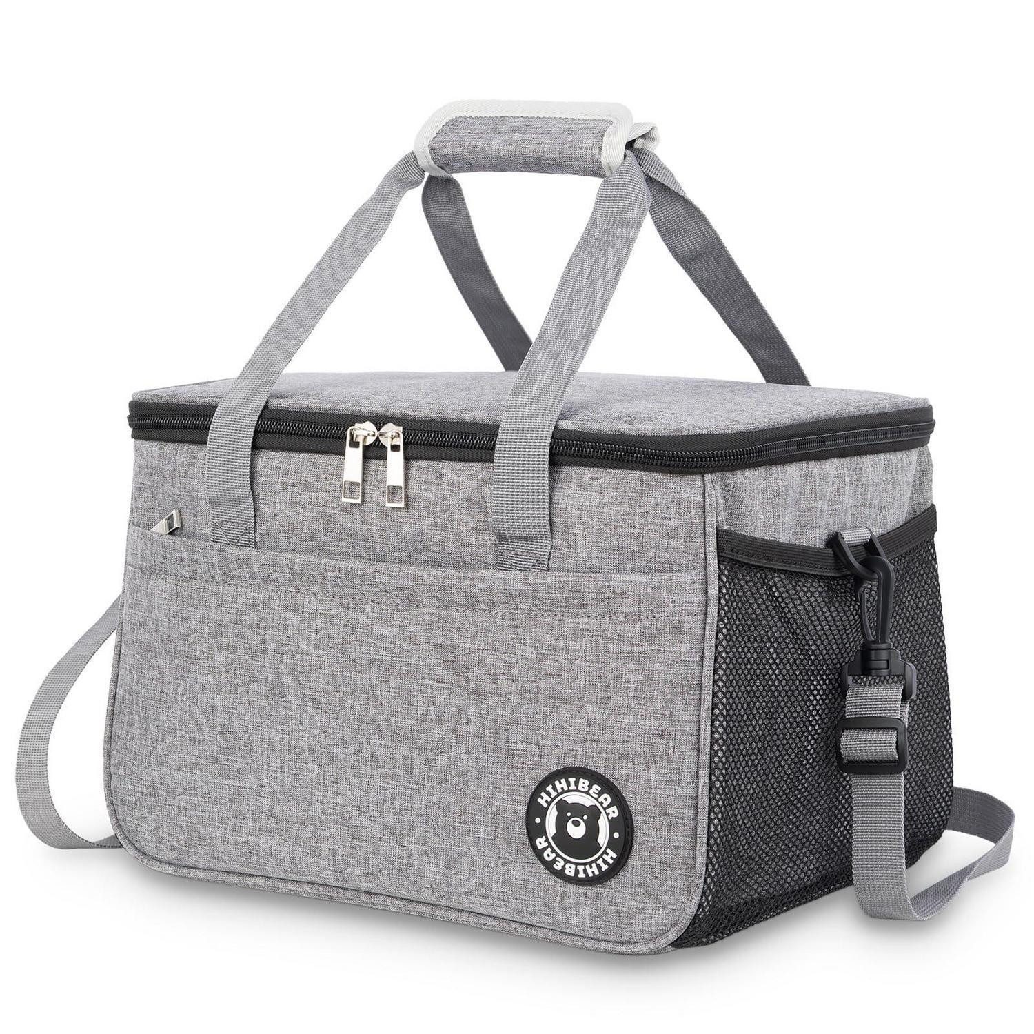 Kühltasche Kühltasche Lunchbox Lunchtasche PEVA Grau 16L (33cm x 22cm x 22cm)